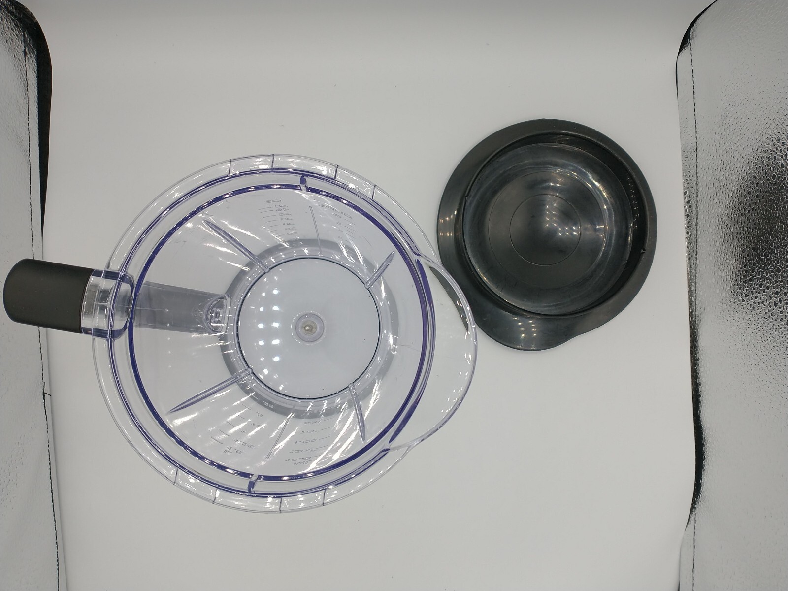 Ninja Food Processor Replacement Pitcher W/ Lid 48 Oz Round Base Clear Plastic