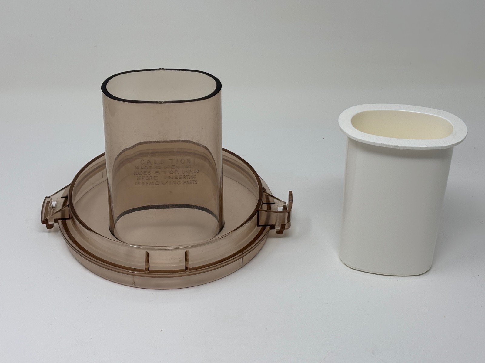 Vintage Hamilton Beach Food Processor Model 707 Amber Lid & Pusher
