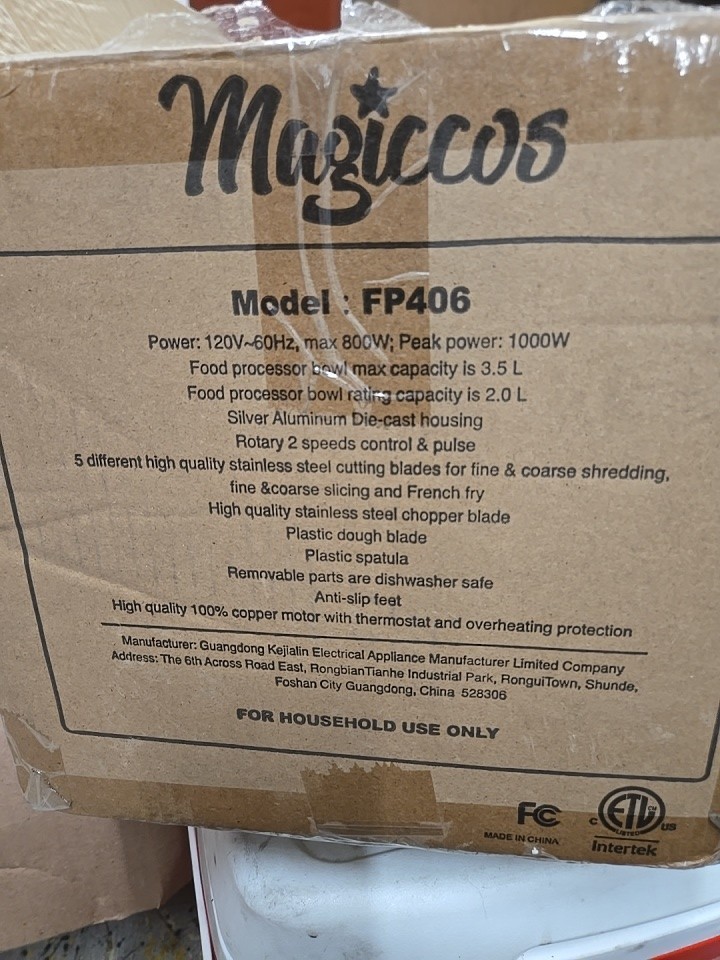 magiccos food processor FP406