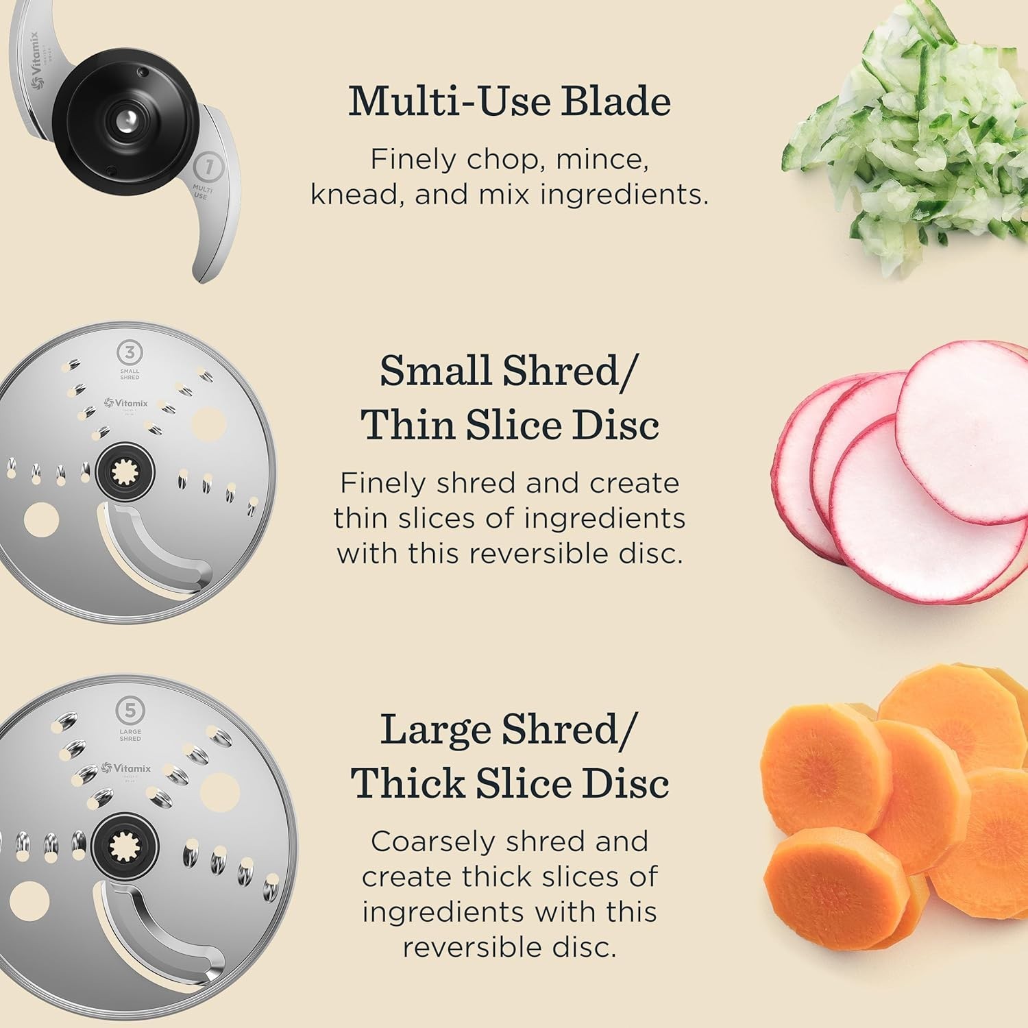 12-Cup Food Processor Attachment with SELF-DETECT, BPA-Free, with Multi-Use Blad