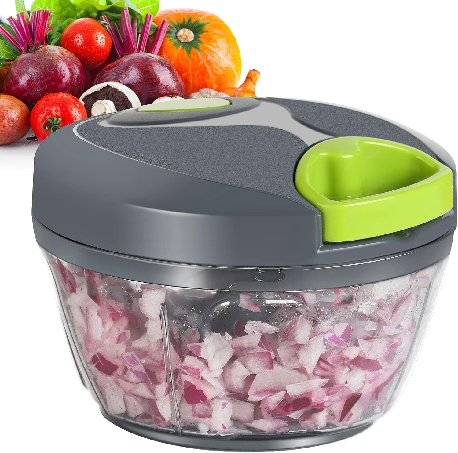 Compact Hand Pull Food Chopper – Portable Garlic Mincer for Fresh Ingredients