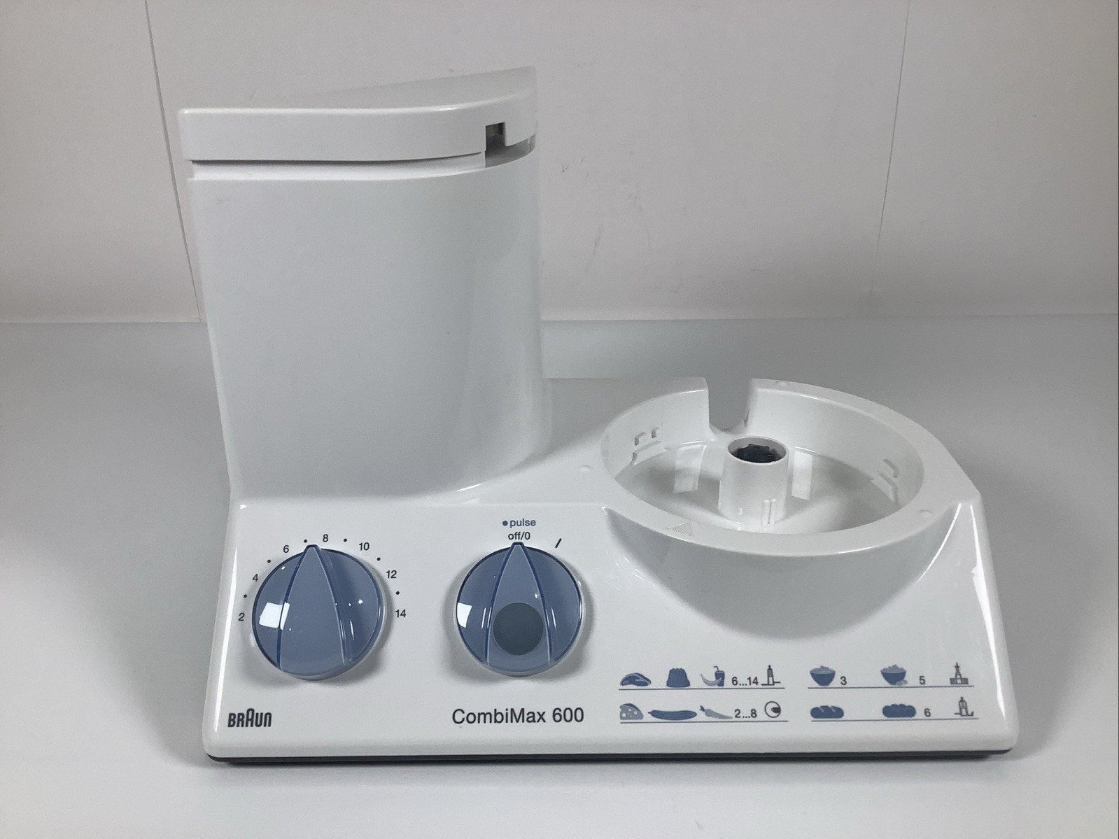 Braun Combimax 600 Food Processor Type 3205 K600 – Motor Base ONLY- Works Great-