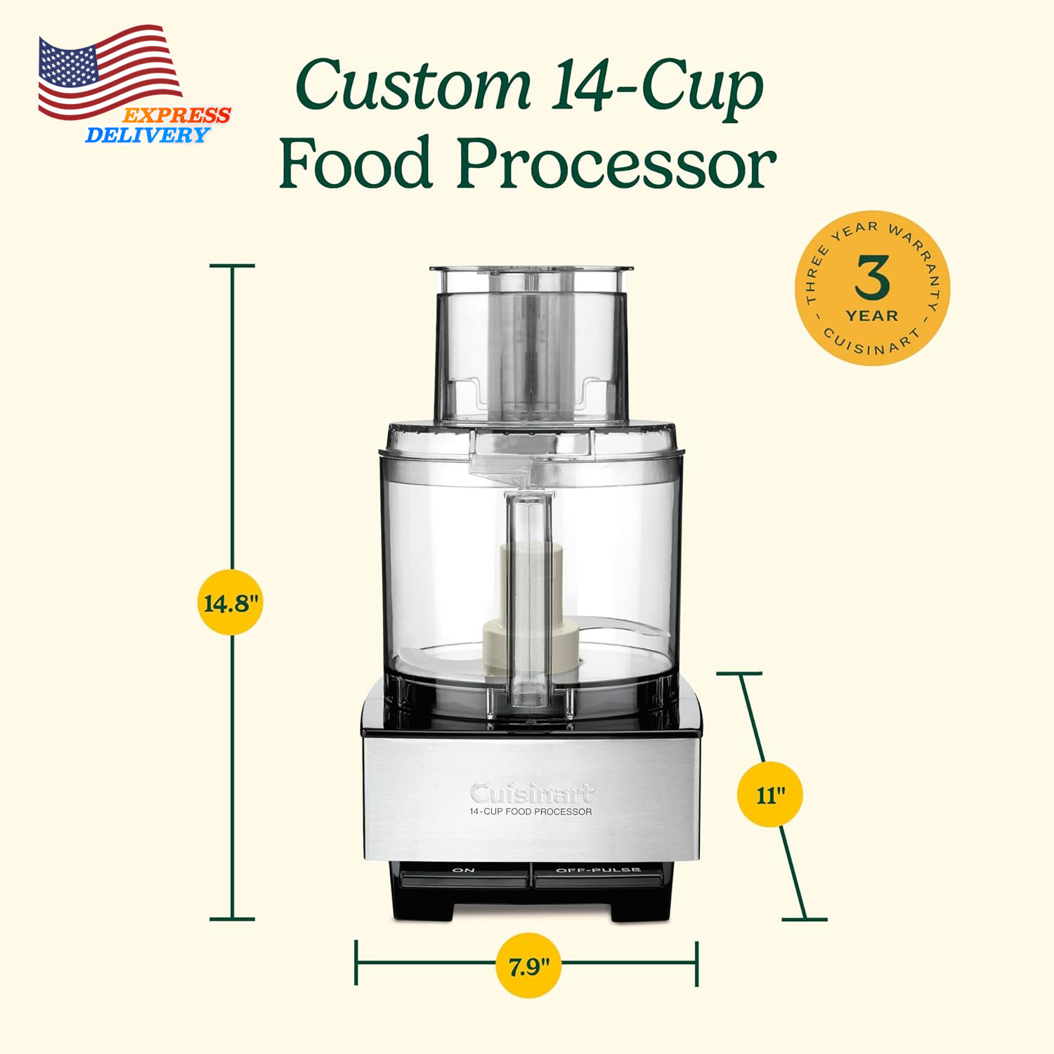 Food Processor Vegetable Chopper for Mincing Dicing Shredding Kneading Dough