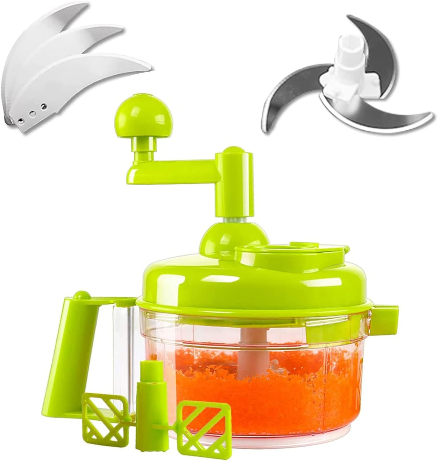 Procesador alimentos manual picador carne verduras frutas con batidor huevo