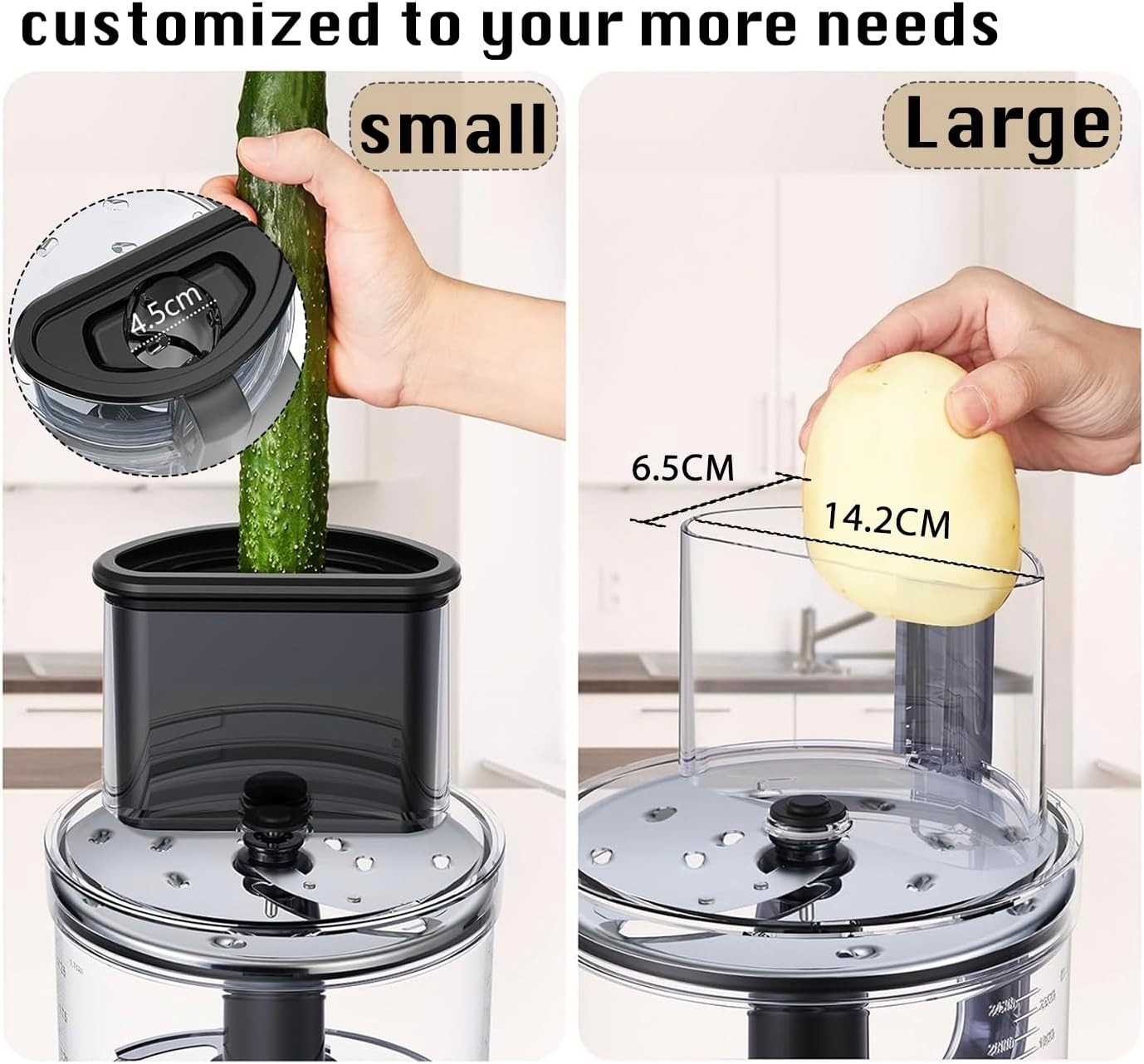 14 Cup Large Food Processor, XL Bowl, Large Chute for Blending, Mixing, Shred…