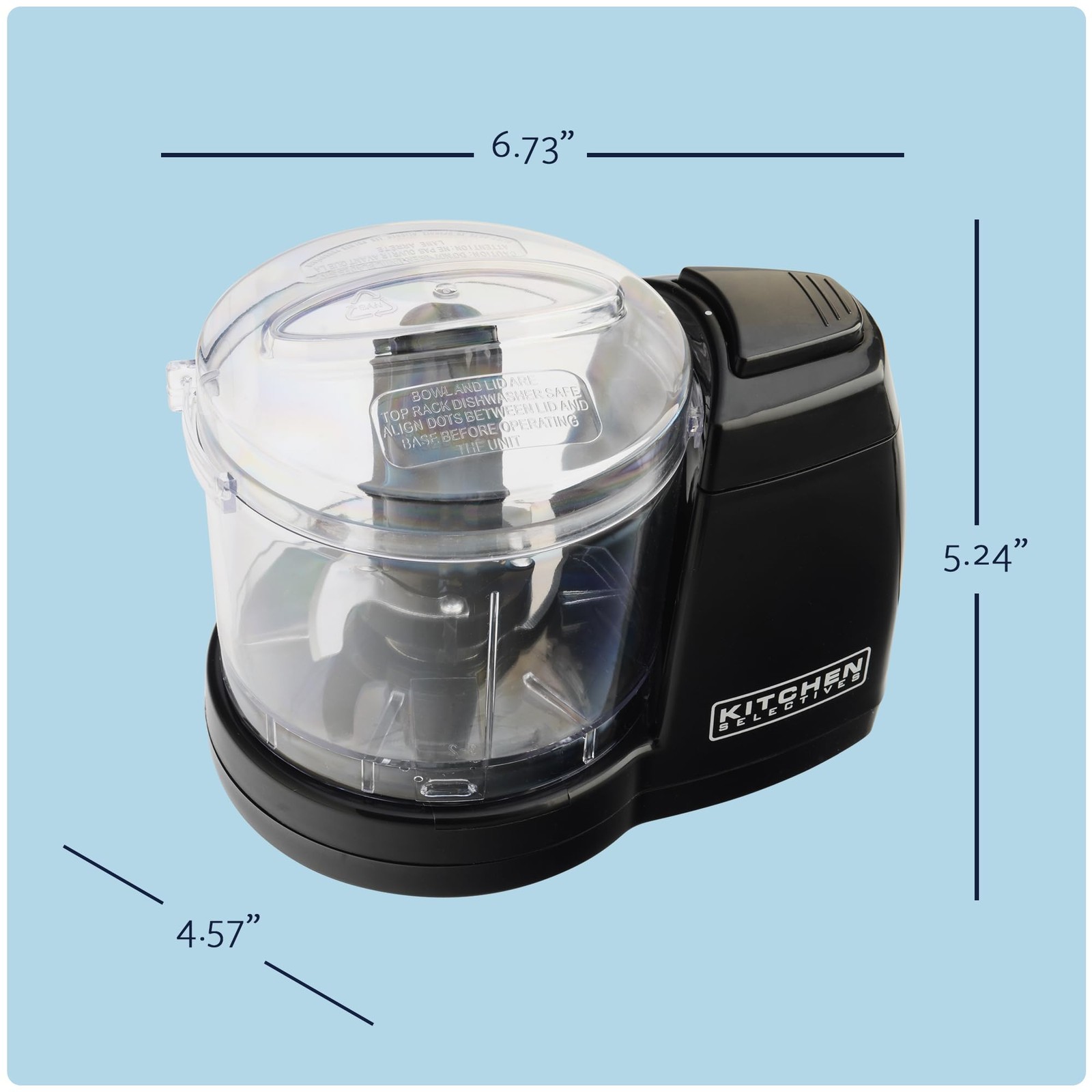 Mini Chopper by Select Brands – Mini Electric Food Chopper for Kitchen Applia…