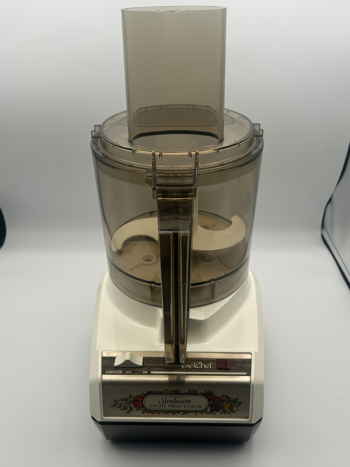 Vintage Sunbeam Le Chef Food Processor Model 14-11 With 2 Blades TESTED WORKS G1