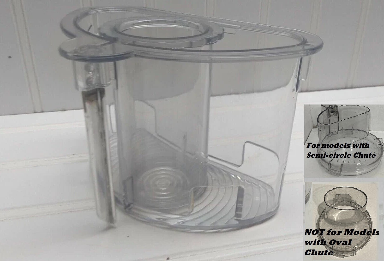 Cuisinart Food Processor Pusher & Feeder Cap Safety Assembly ONLY DLC 2009