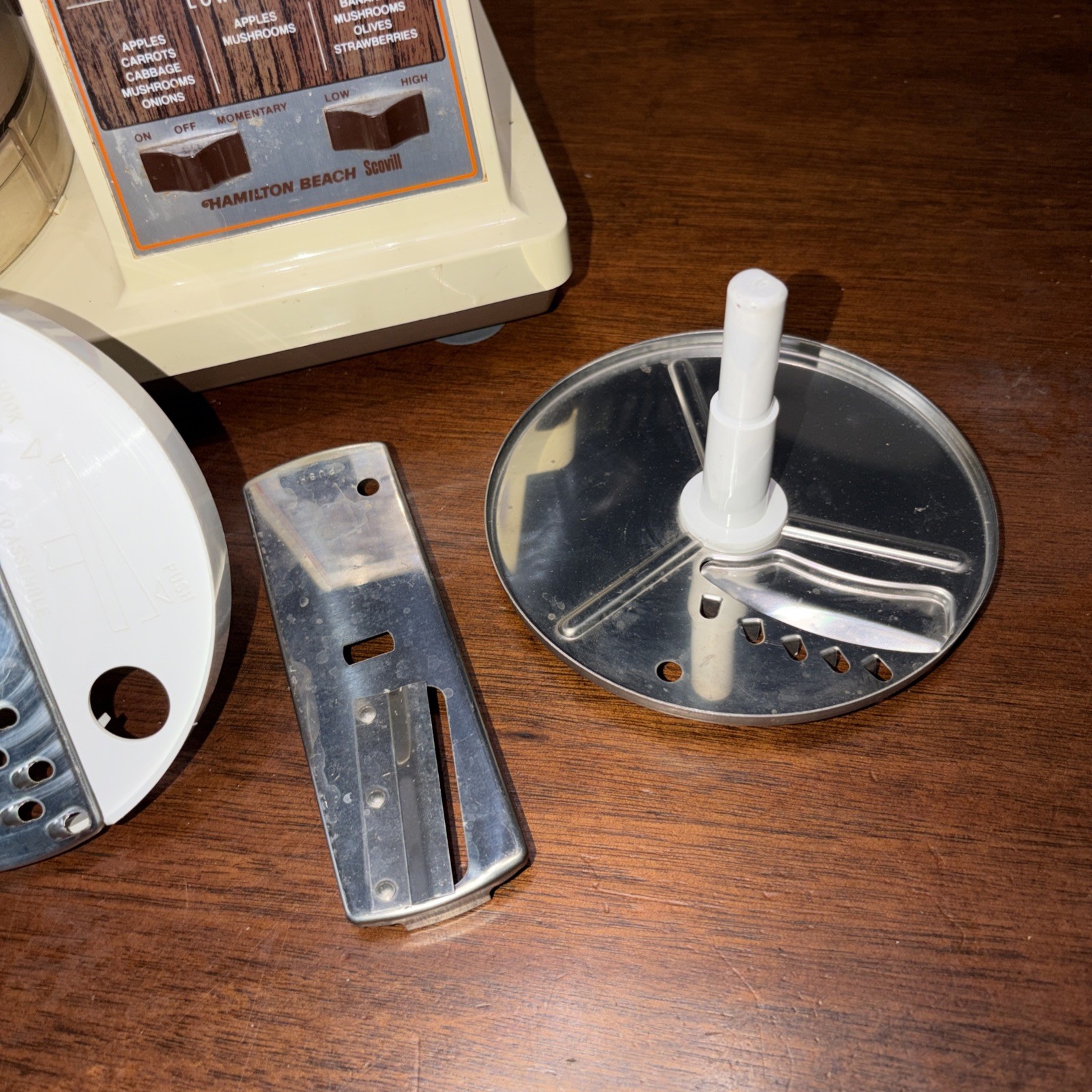 Vintage Hamilton Beach Scovill Dual Speed Food Processor Model 702-3 USA Used