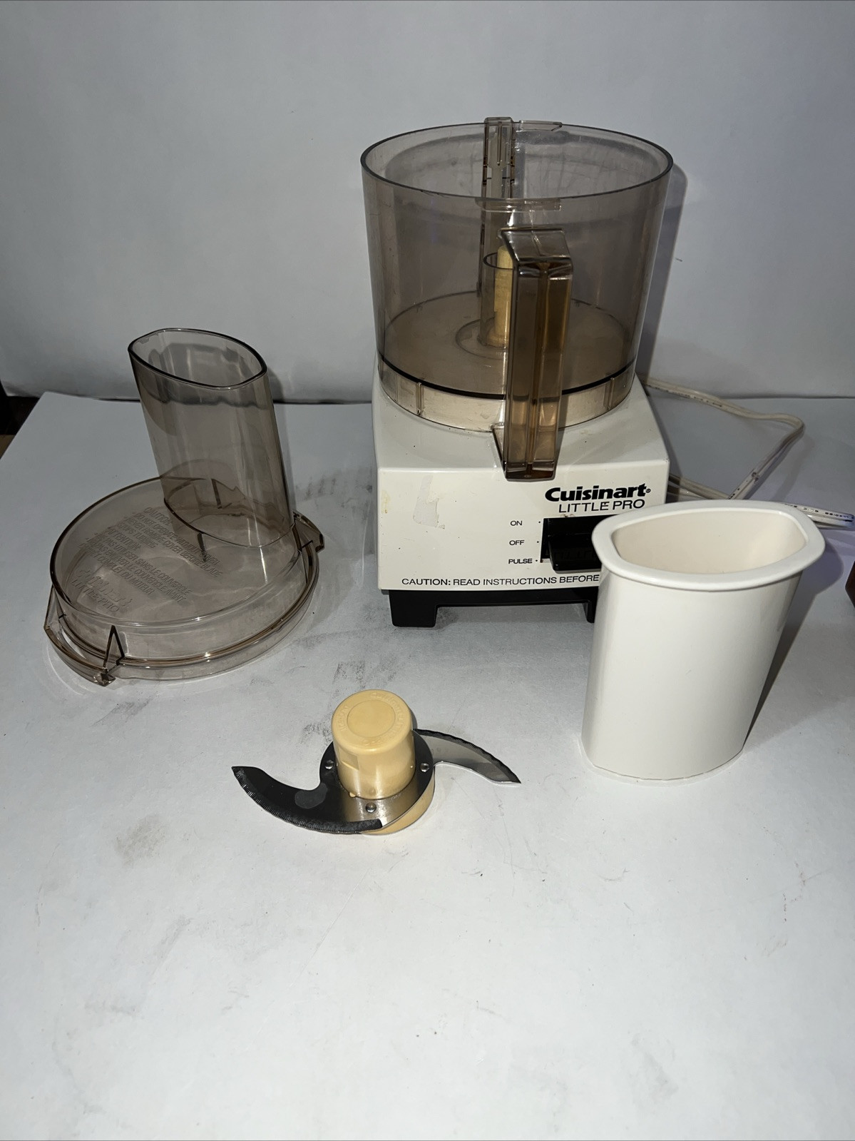 Vintage 1990 Cuisinart Little Pro Plus Food Processor System Tested