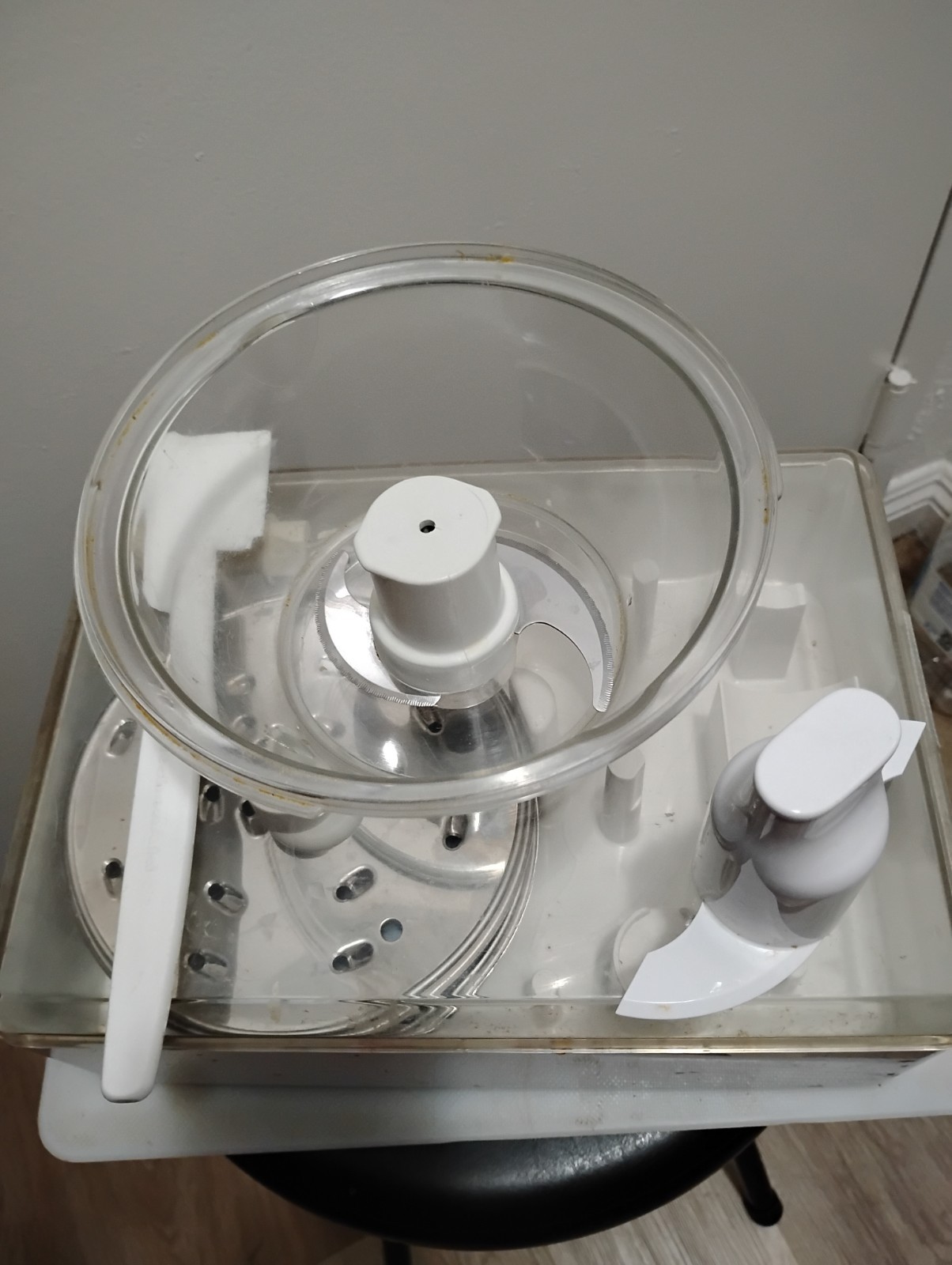 Kitchenaid 13-Cup Food Processor w/ Blades, Bowl and Slicing Discs XLNT RED grip