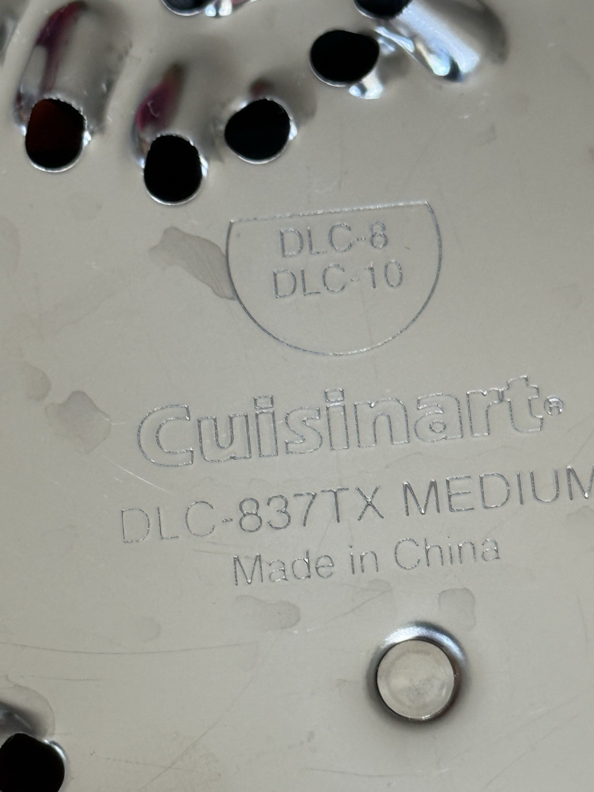Cuisinart 2007 Food Processor DLC-8,10, SHREDDING DISC DLC-837TX MED