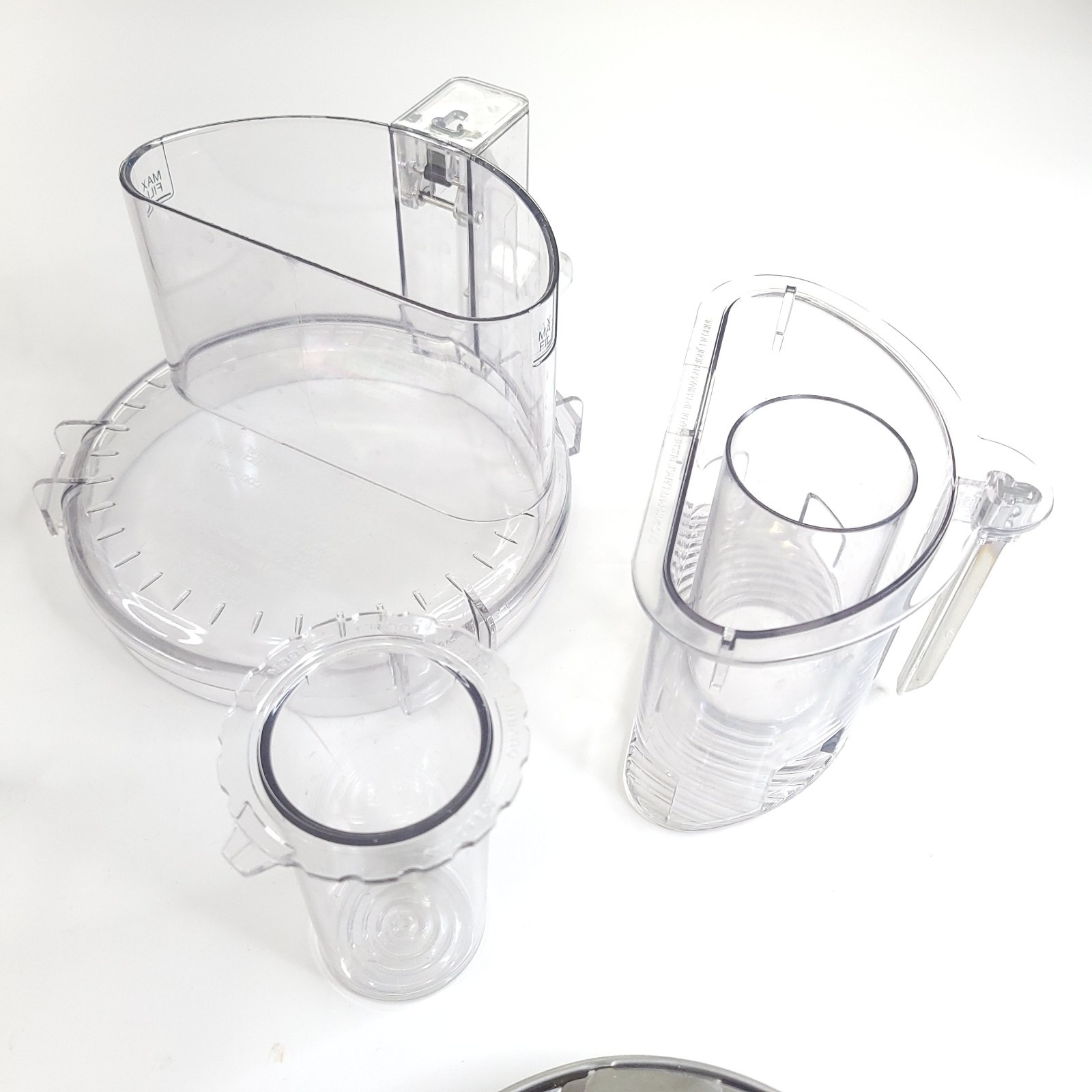 Cuisinart Prep 7 DLC-2007N Food Processor Work Bowl Lid Chute Pusher Blades OEM