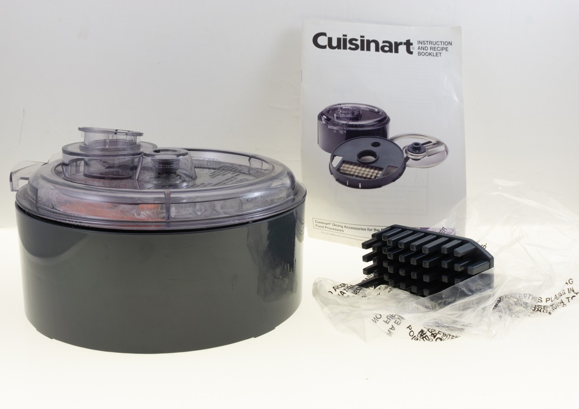 NEW Cusinart Dicing Accessories (FP-DC) for FP/SFP-13 Series Gray w Book