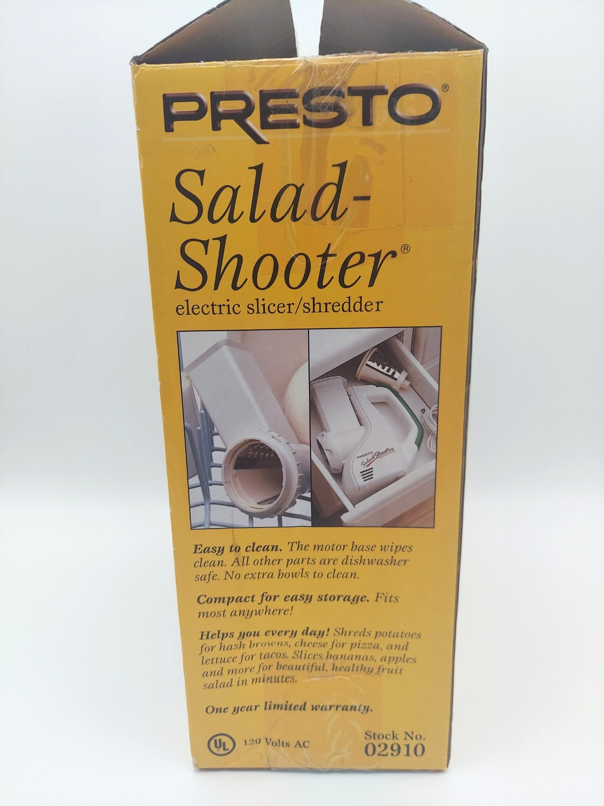 Presto Electric Salad Shooter, New in Open Box, Corded, 2006