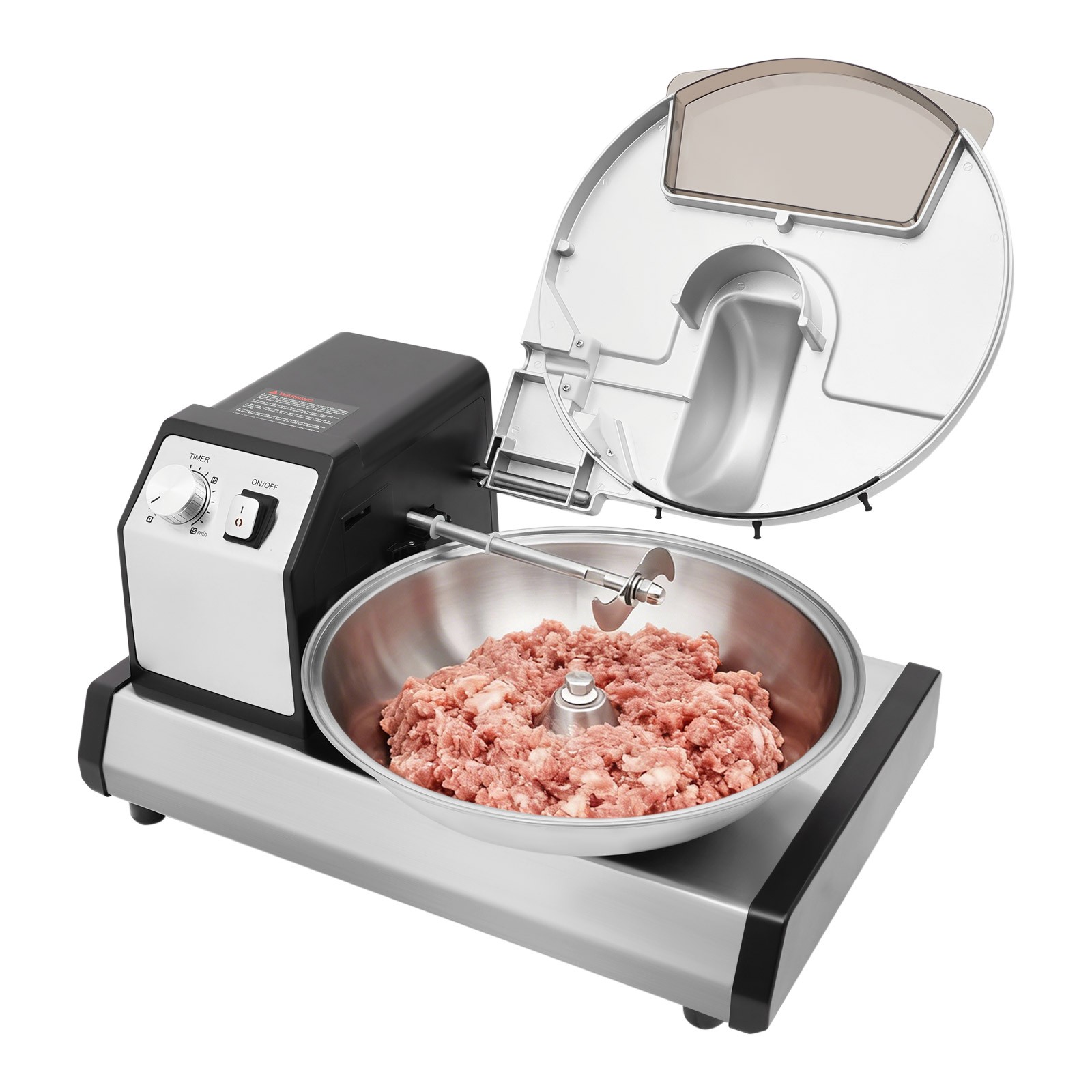 5L Commercial Electric Food Processor Vegetable Chopper Meat Grinder Mincer 250W