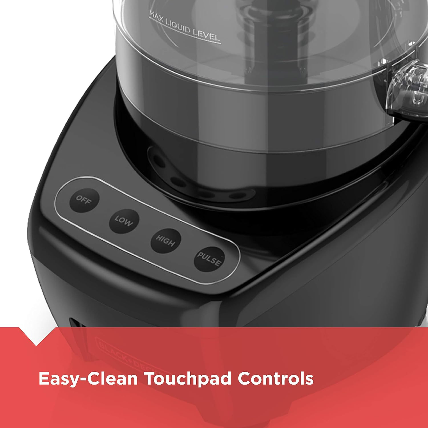 BLACK+DECKER 3-In-1 Easy Assembly 8-Cup Food Processor, Stainless Steel S-Blade,