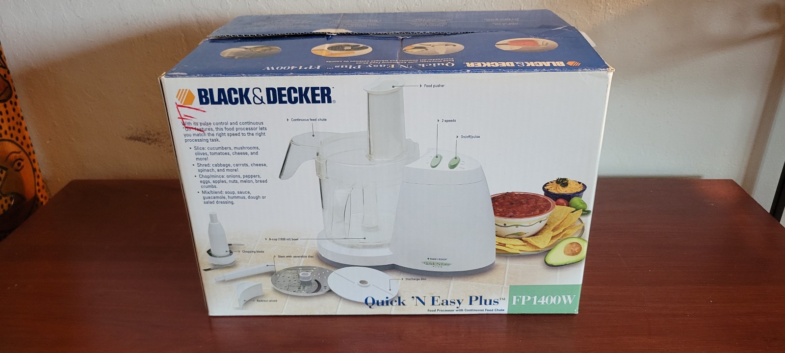 Black & Decker Quick ‘N Easy Plus Food Processor + Continuous Food Chute FP1400W