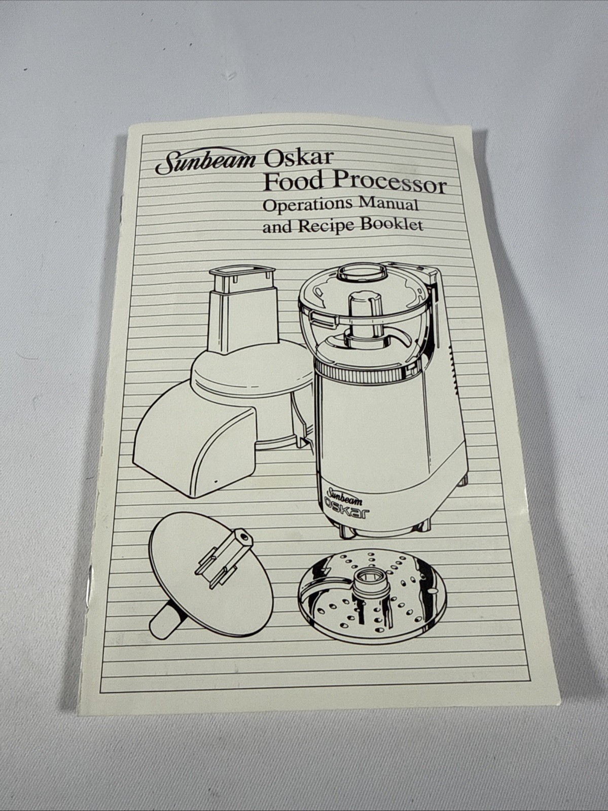 Sunbeam Oskar Food Processor Operations Manual Recipes 14181