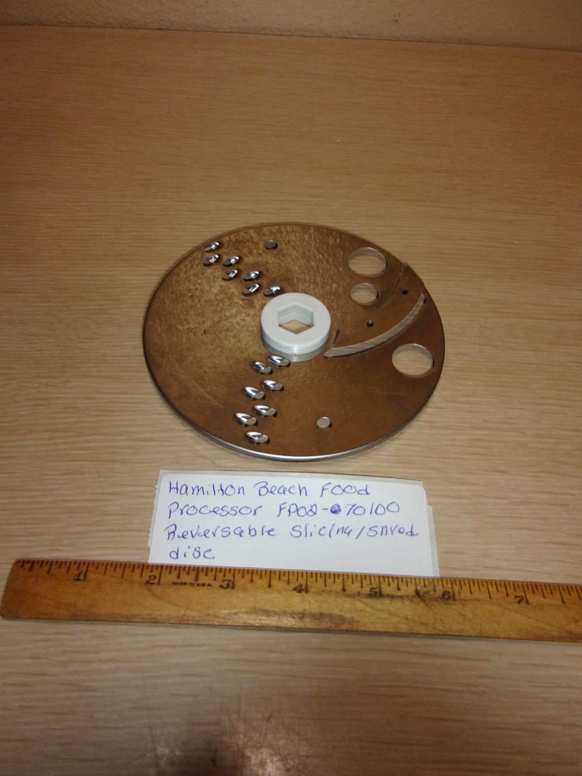 PART FOR A HAMILTON BEACH FOOD PROCESSOR 70100 REVERSABLE SLICING/SHREDDING DISC