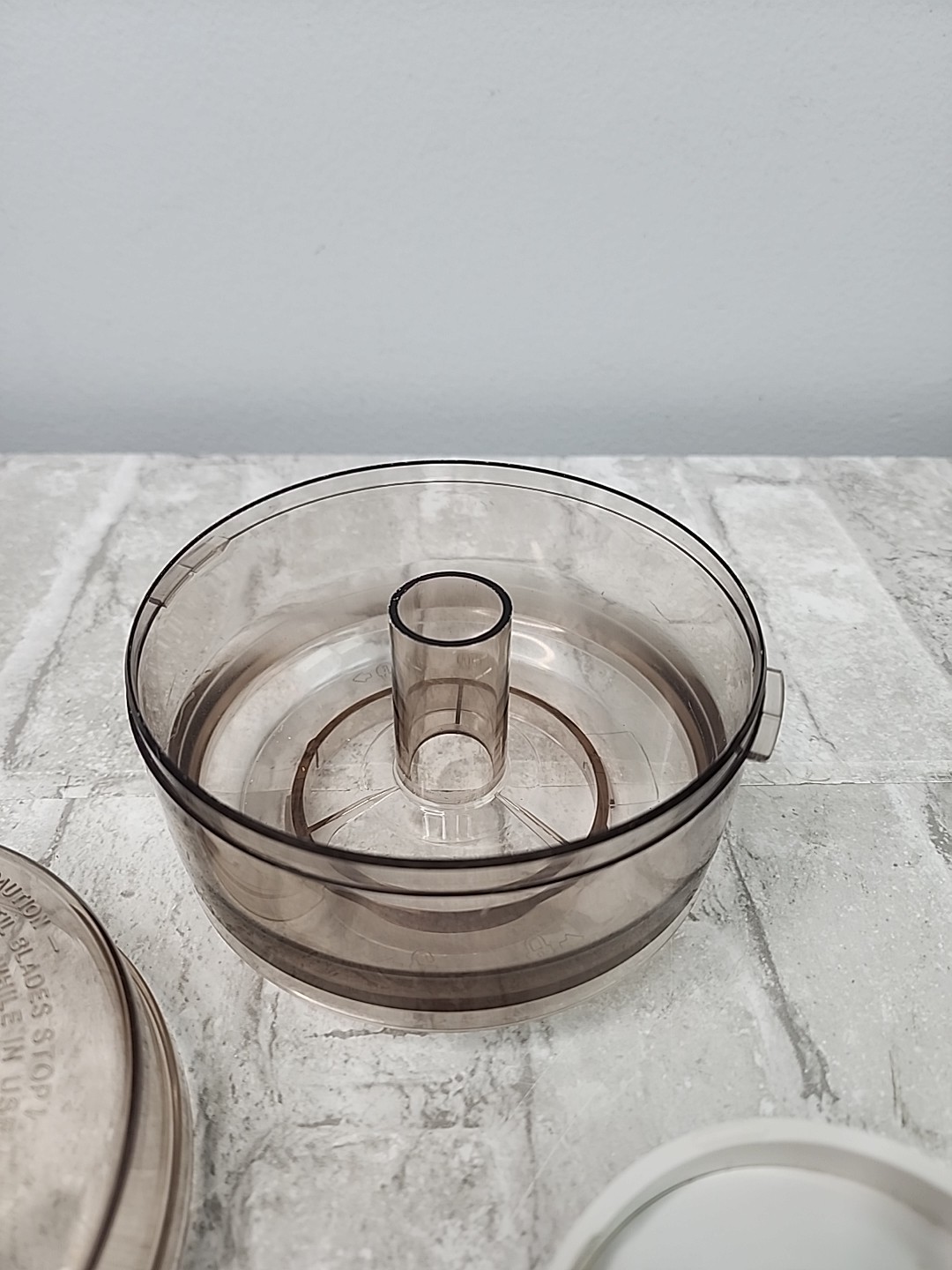 Vintage Oster Regency Kitchen Center Food Processor Work Bowl Lid Blades USA