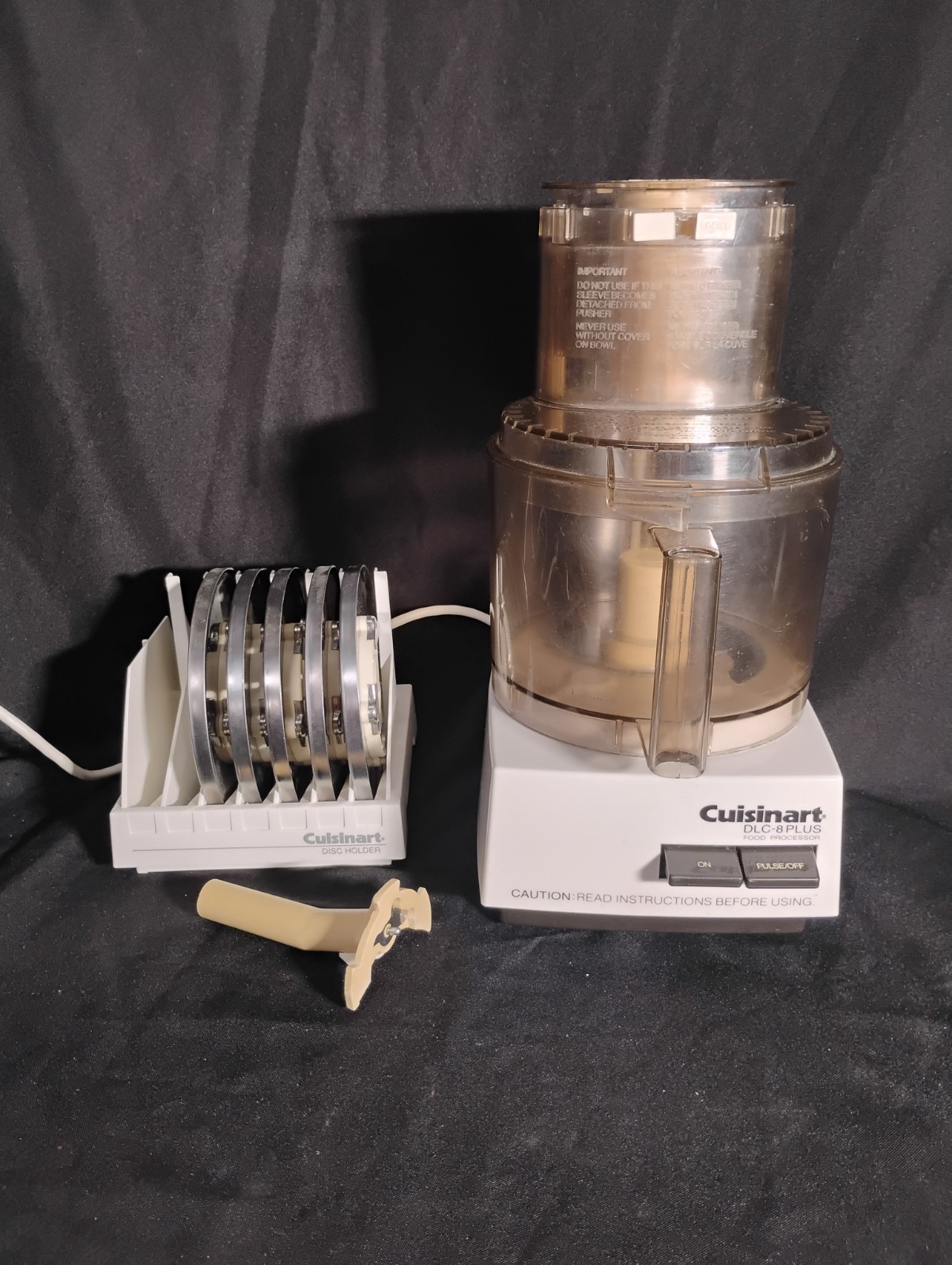 Cuisinart DLC-8 PLUS Food Processor w/ Discs 1984 Rare Vintage