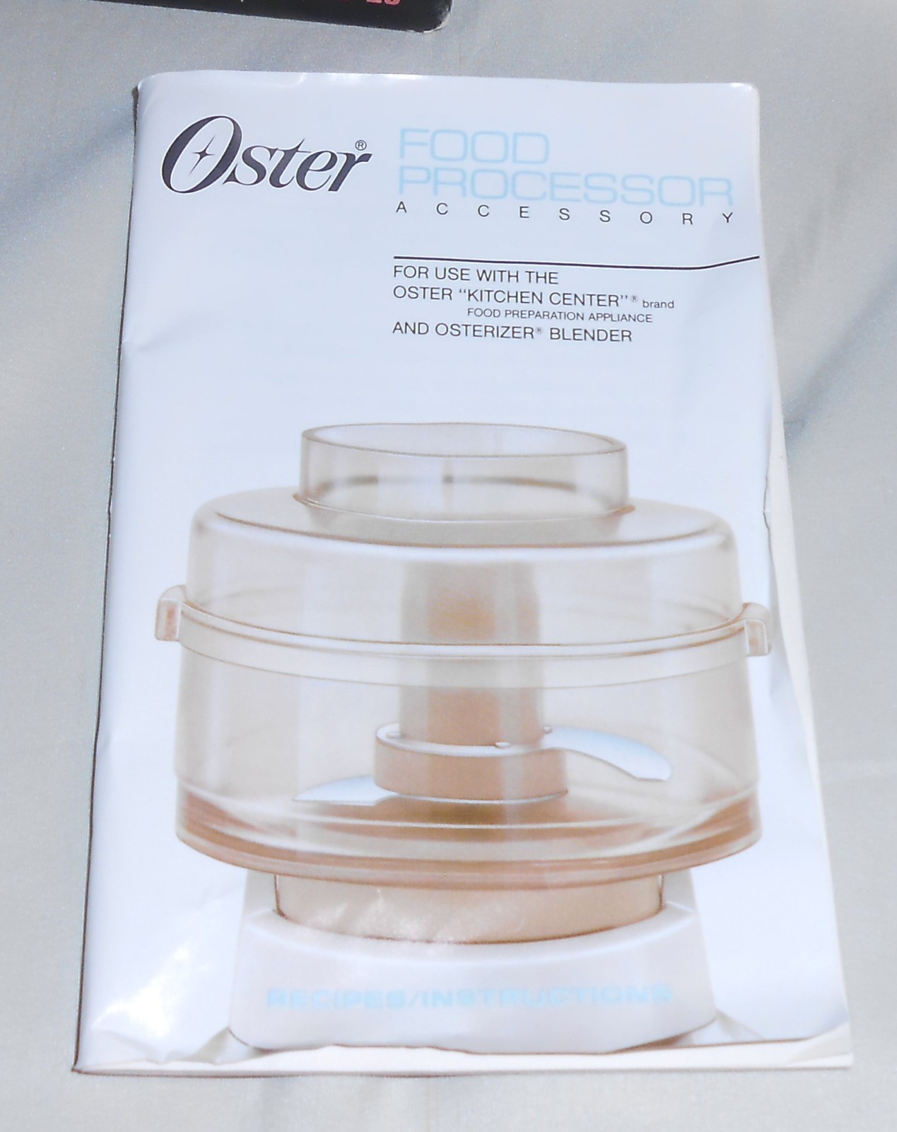 Oster Kitchen Center Food Processor Attachment Model 5900-20 From 1990