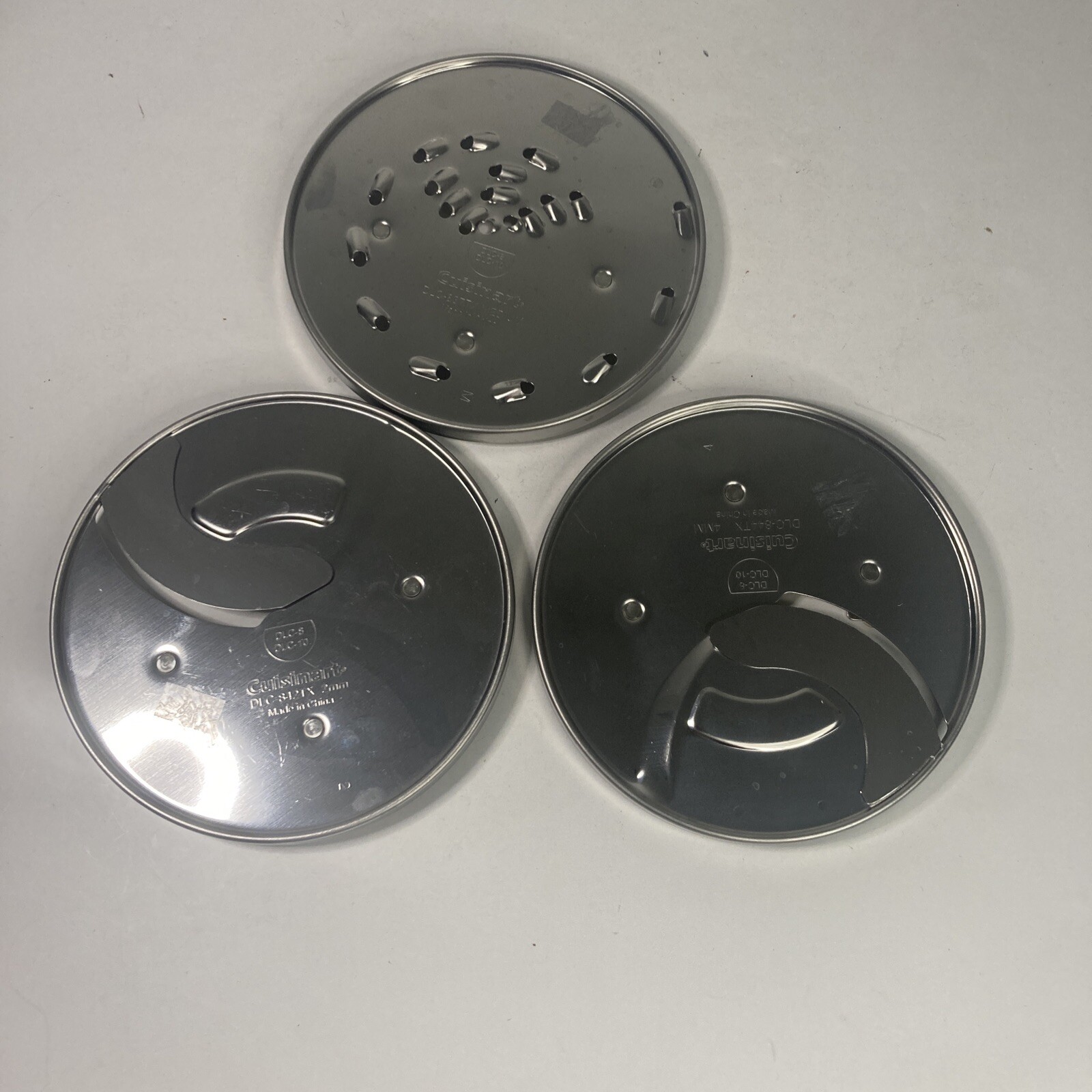 3 Cuisinart BDH-2 Food Processor Disks DLC 8 / DLC 10