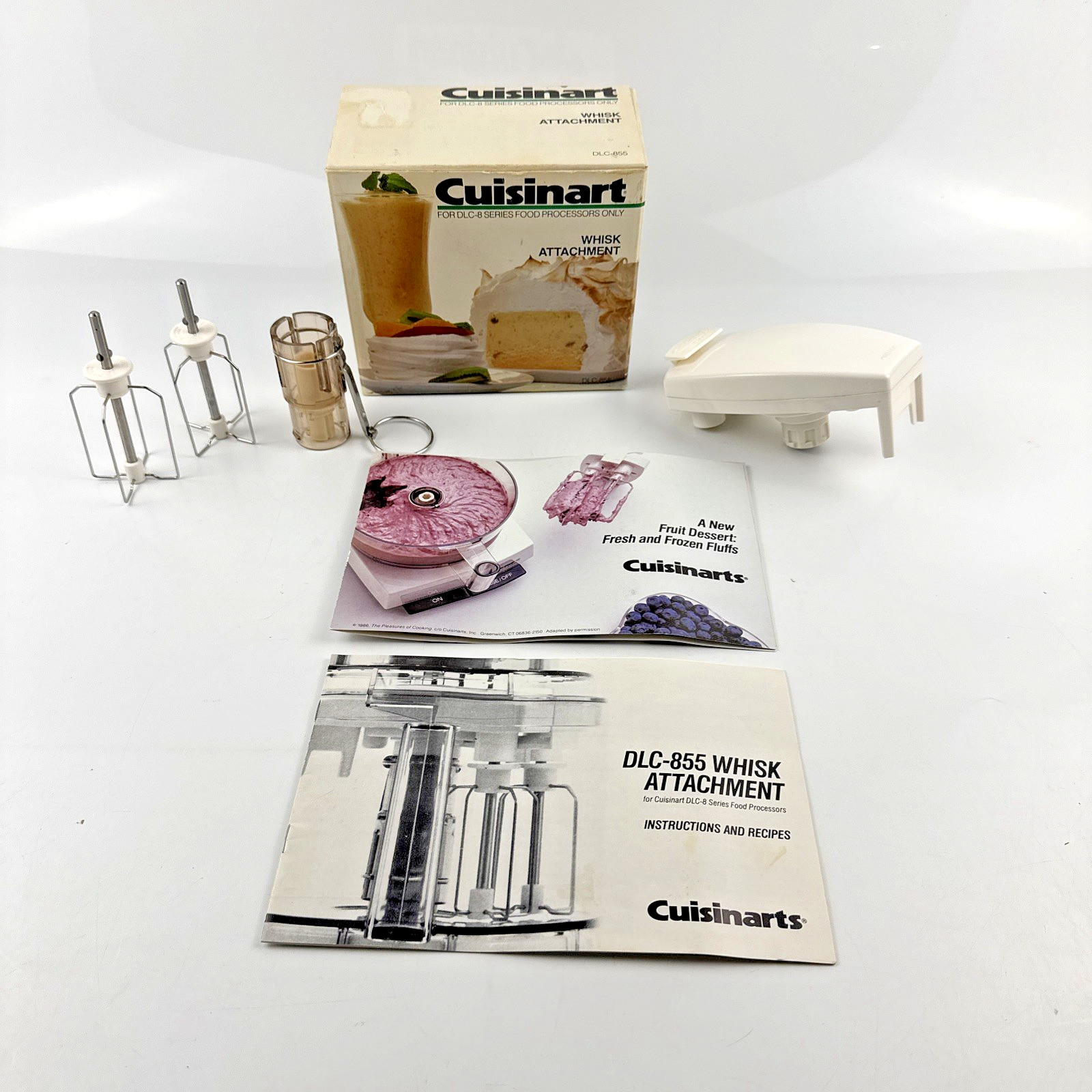 Vintage Cuisinart DLC 8 Series Food Processor Whisk Attachment Box DLC-855