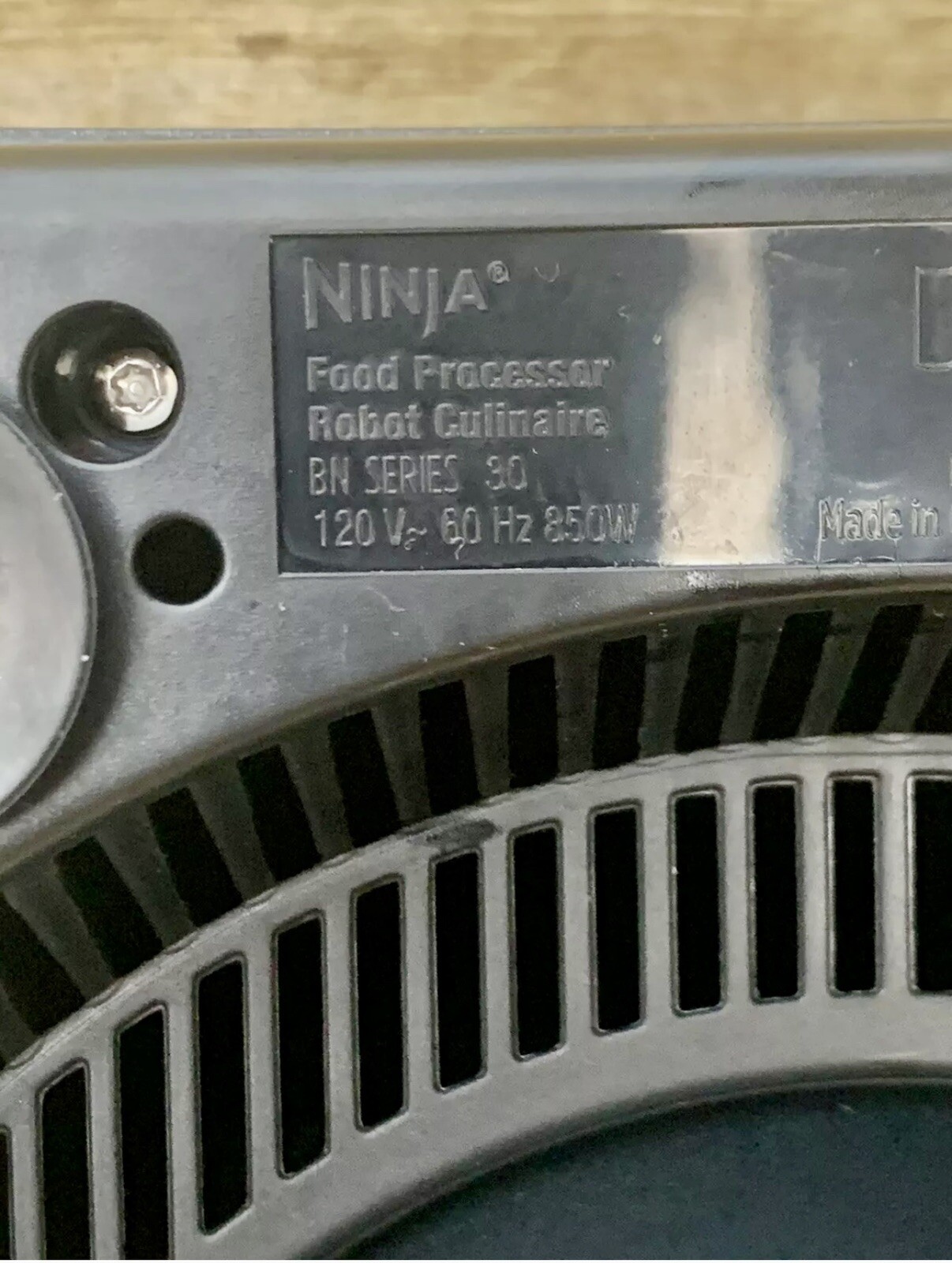 Ninja BN601 Professional 850W 9-Cup Food Processor Replacement Base Only