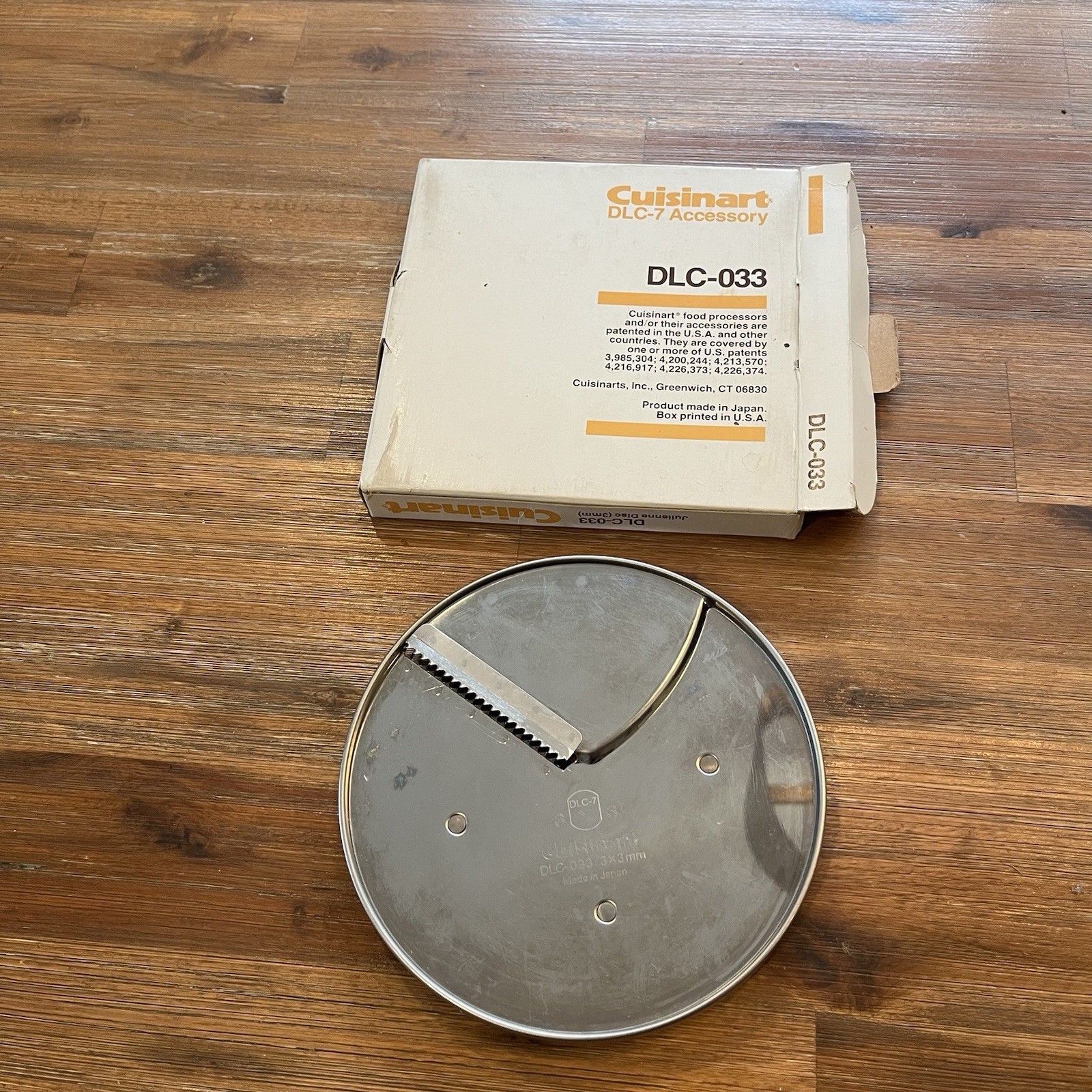 Cuisinart DLC-033 Square Julienne Disc 3mm 1/8″ for DLC-7 Series