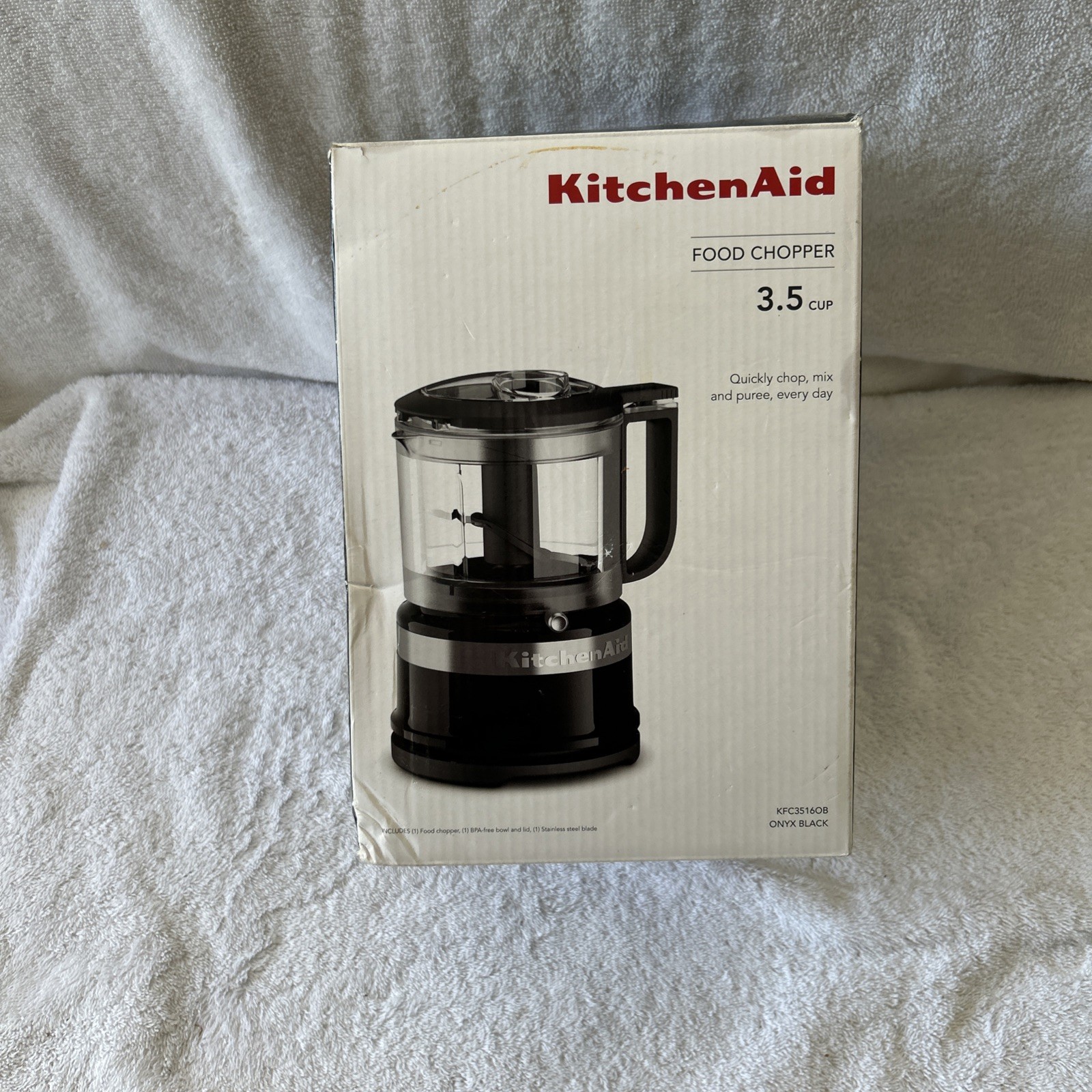 KitchenAid 3.5 Cup Food Chopper Model # KFC3516OB – Onyx Black – Mint Condition