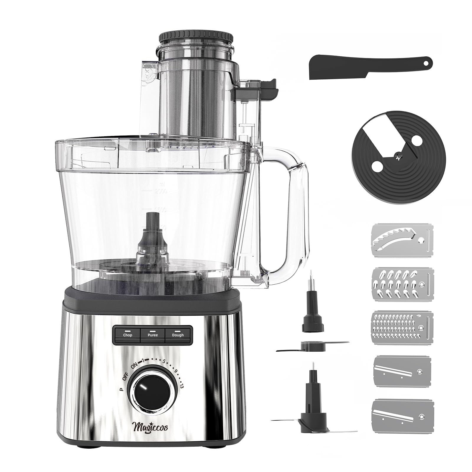 14 Cup Food Processor – Lemon Slicer, XL Bowl & Large Feed Chute, 13 Speeds &…