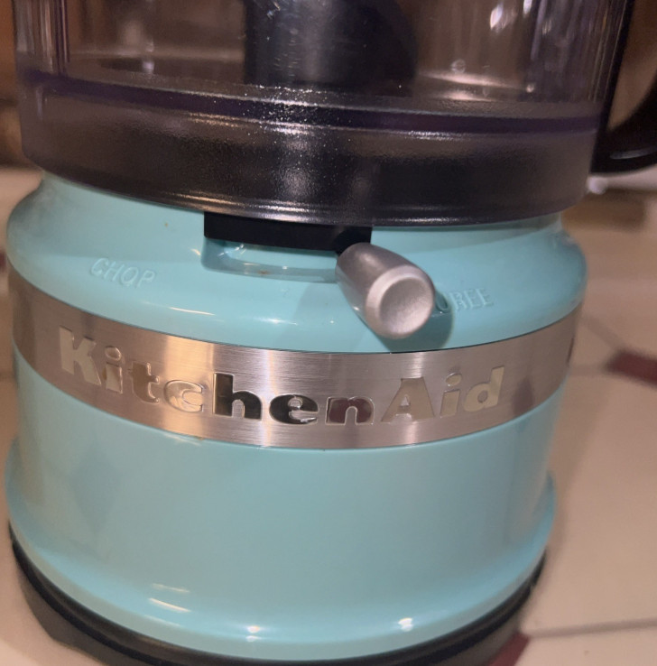 Kitchen Aid Aqua Sky Blue Food Processor 3.5 Cup Chopper KFC3516QCB Wrap Cord