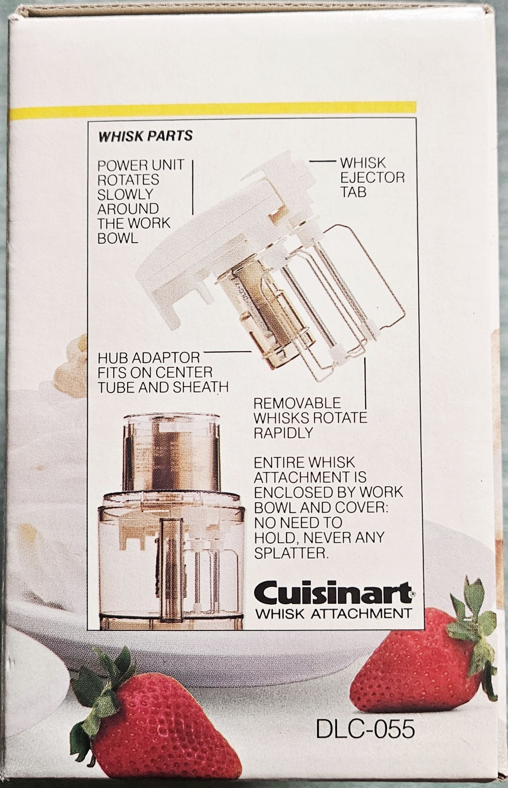 Cuisinart Whisk Attachment DLC-055 for DLC-7 Food Processors – NEW in Box