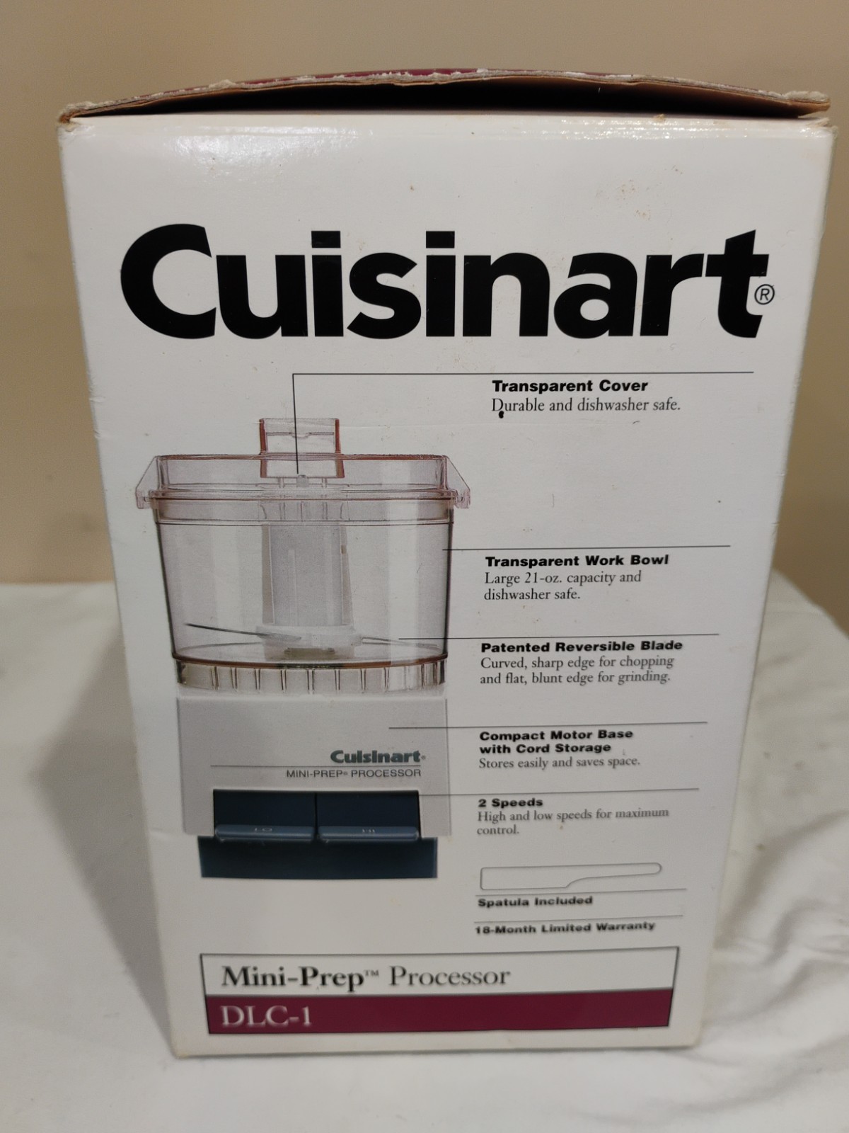 Cuisinart Mini-Prep Food Processor DLC-1 NEW In Box Original Vintage