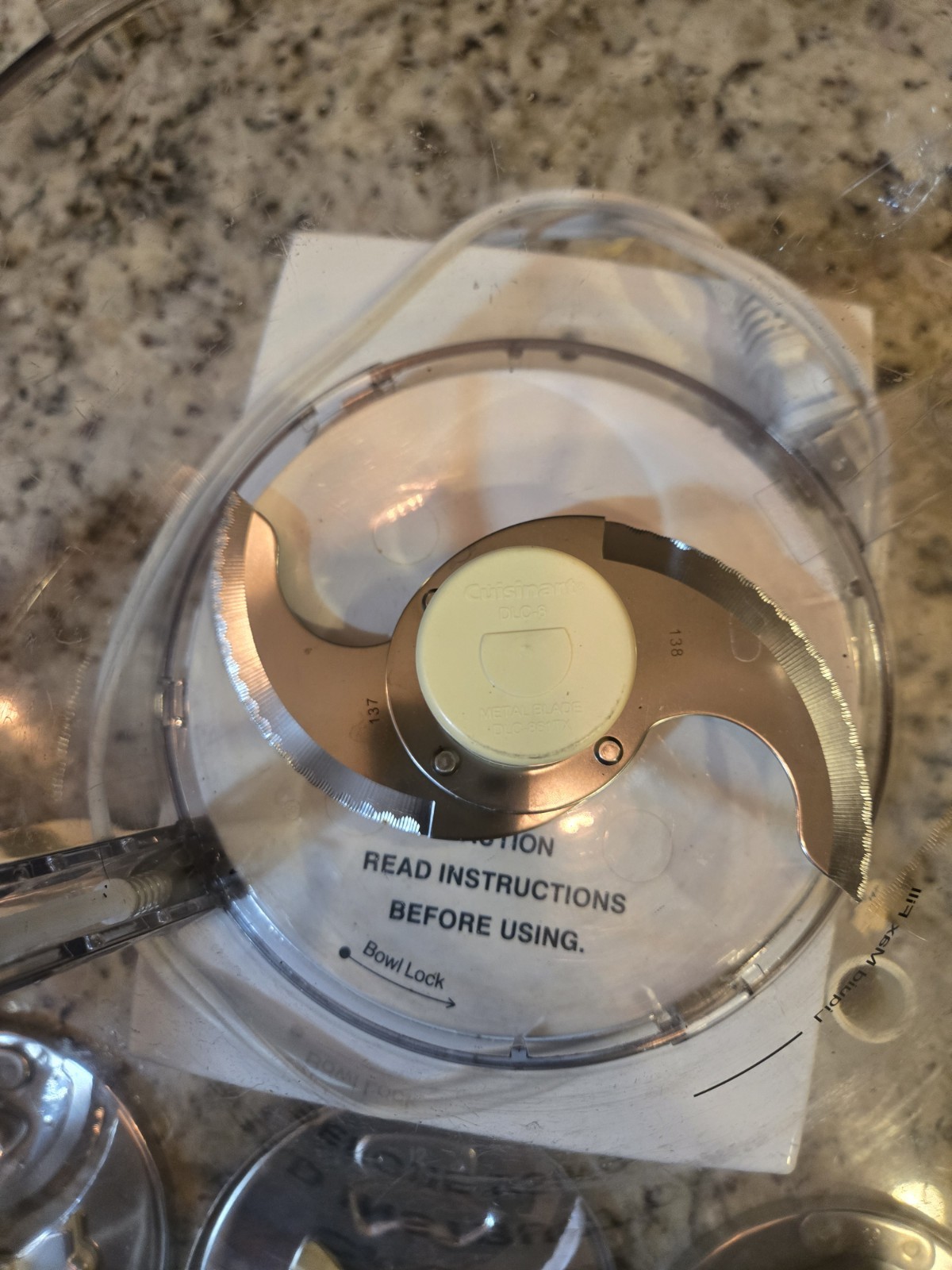 Cuisinart Pro Custom 11 Food Processor White Tested Working Missing Feeder Tube