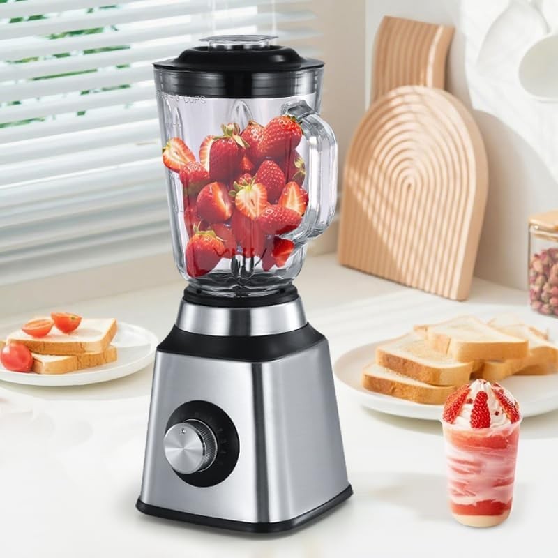 Food Processor & Vegetable Chopper double-head mixing，6 Cups，Metal