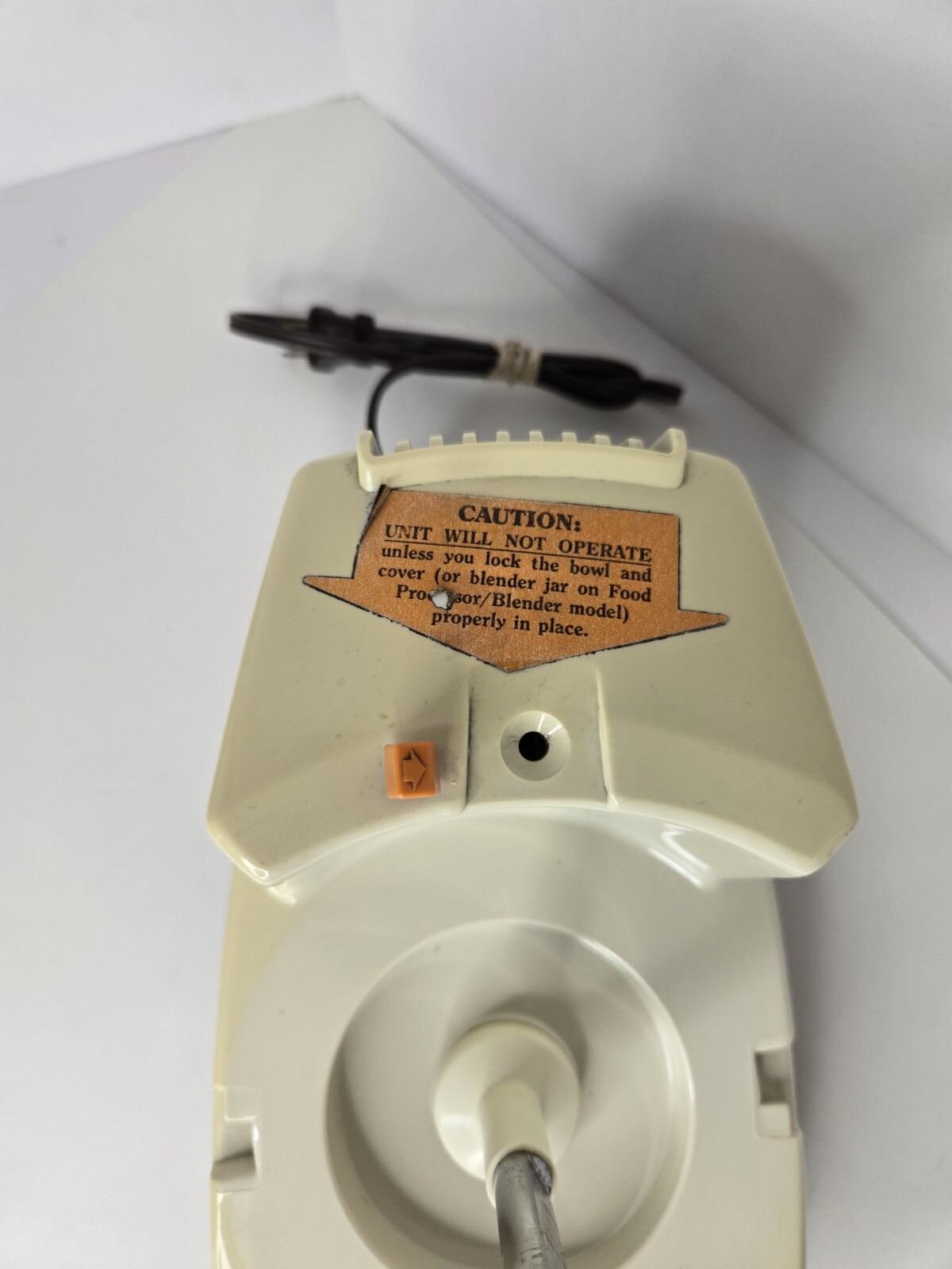 Vintage General Electric Food Processor Replacement Base W/ Post D5FP1 Tested