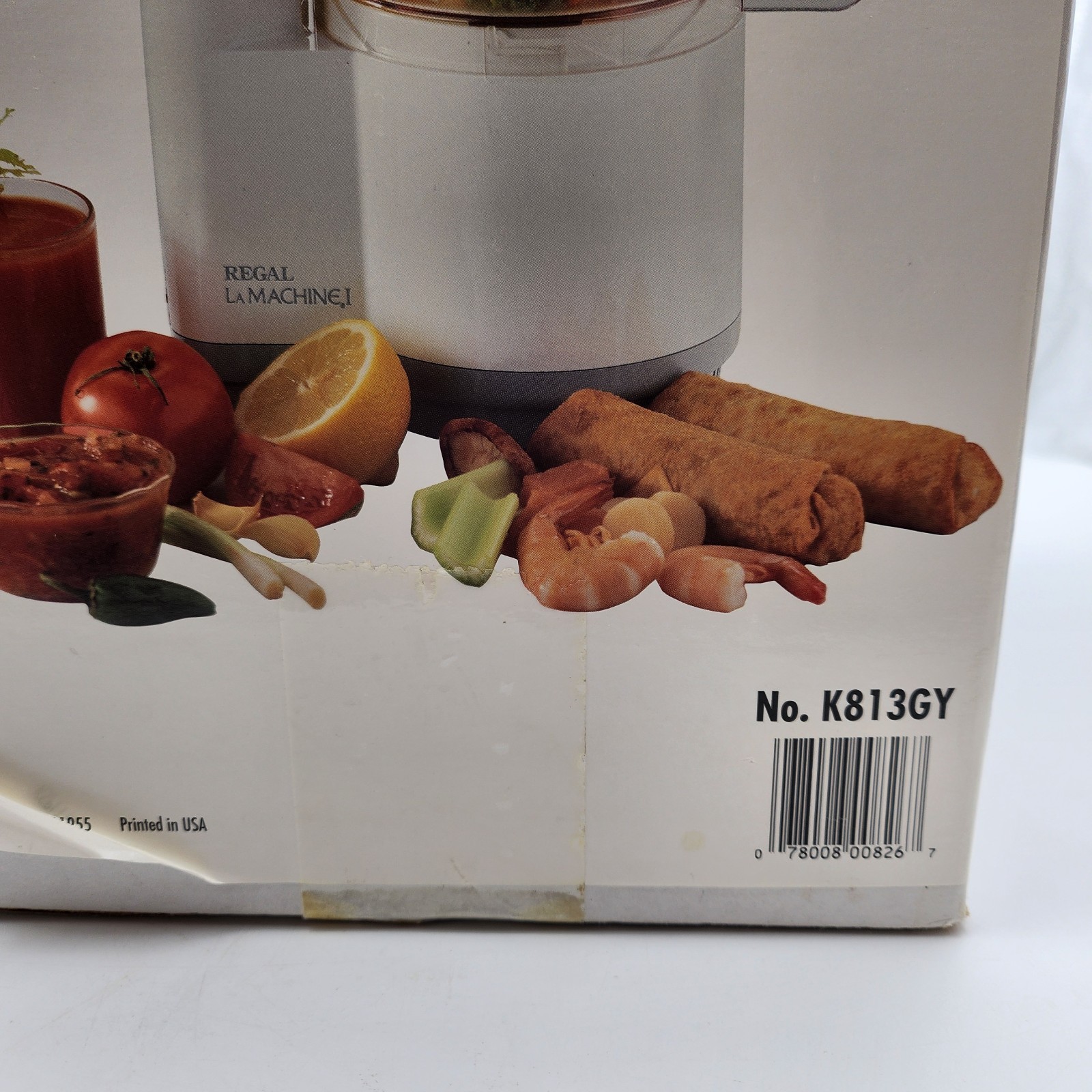 VTG Regal La Machine I Food Processor K813GY w/Attachments Shred Slice Chop USA