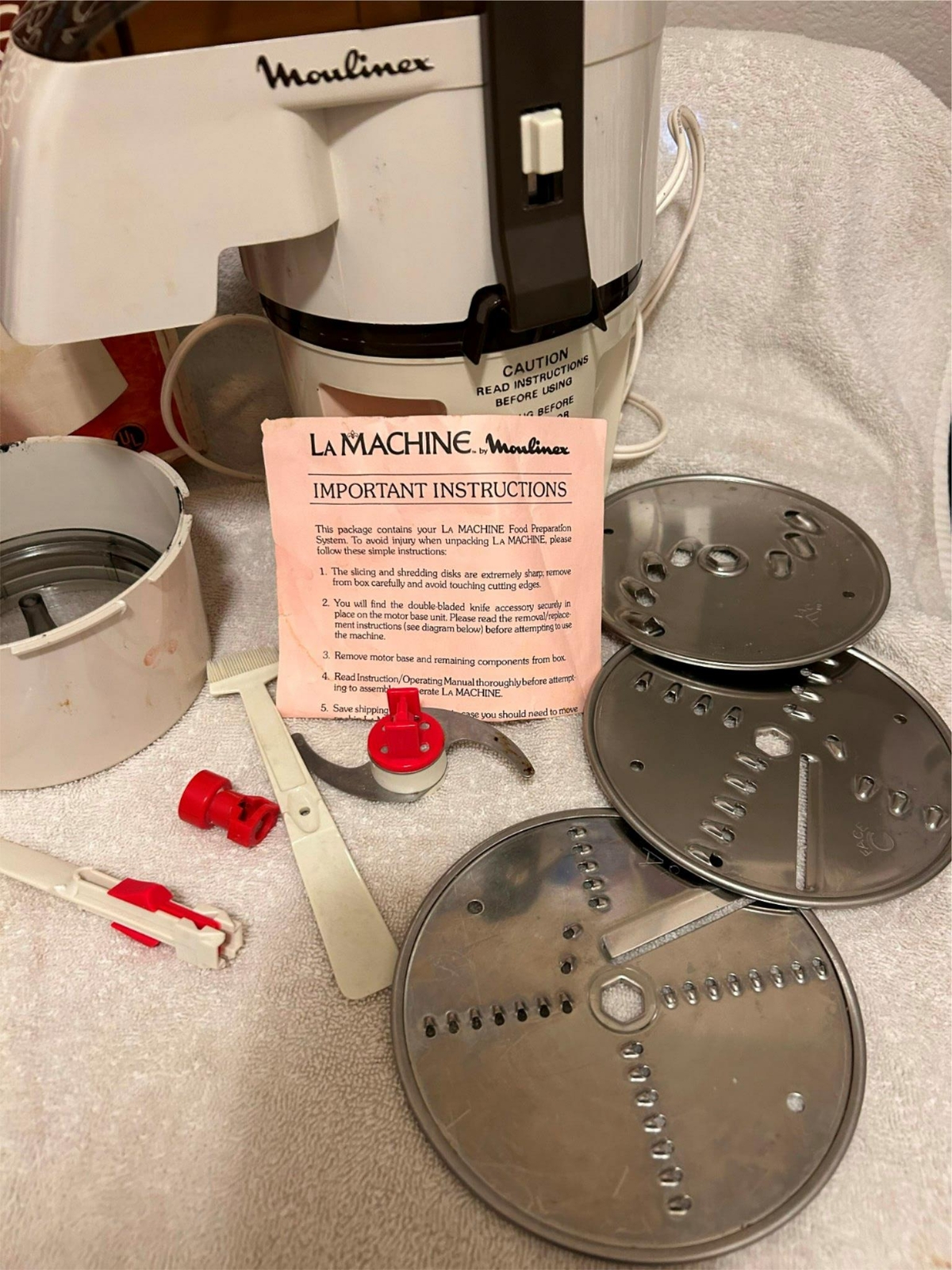 LaMACHINE FOOD PREPARATION SYSTEM MODEL 354 MADE IN FRANCE ***READ****