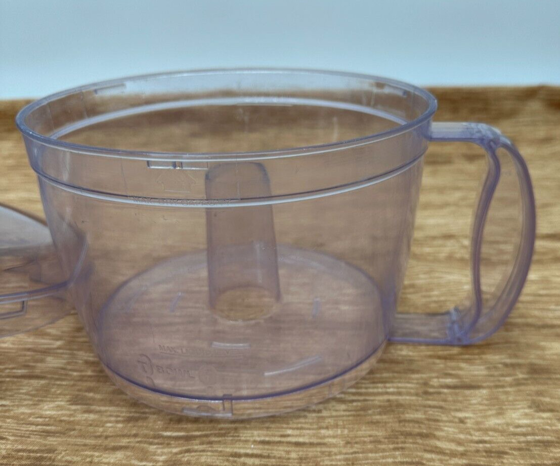 Lot Vintage Hamilton Beach Food Processor 70550RL Work Bowl Lid Pusher Dam