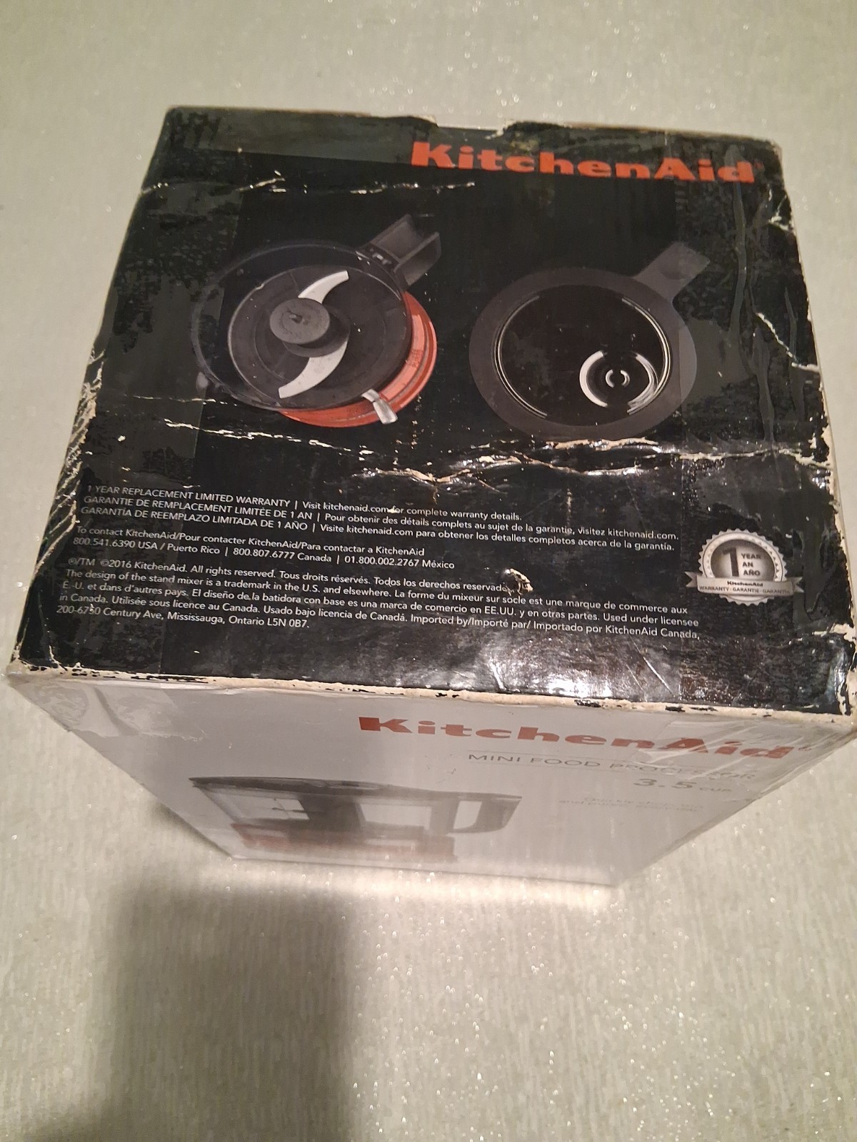 KitchenAid KFC3516ER 3.5 Cup Mini Food Processor, Empire Red – Brand New