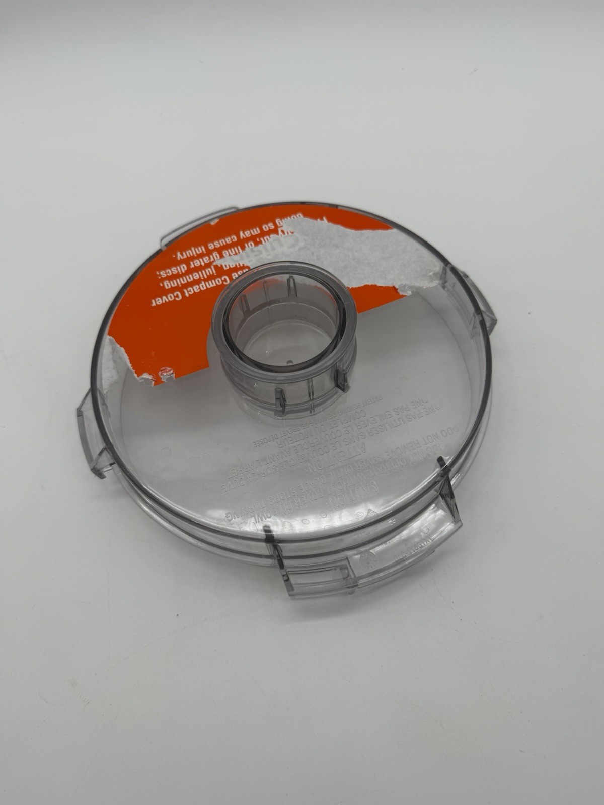 CUISINART Food Processor DLC-5/DLC-10 – BOWL LID with Center Cap – DLC-116GTX