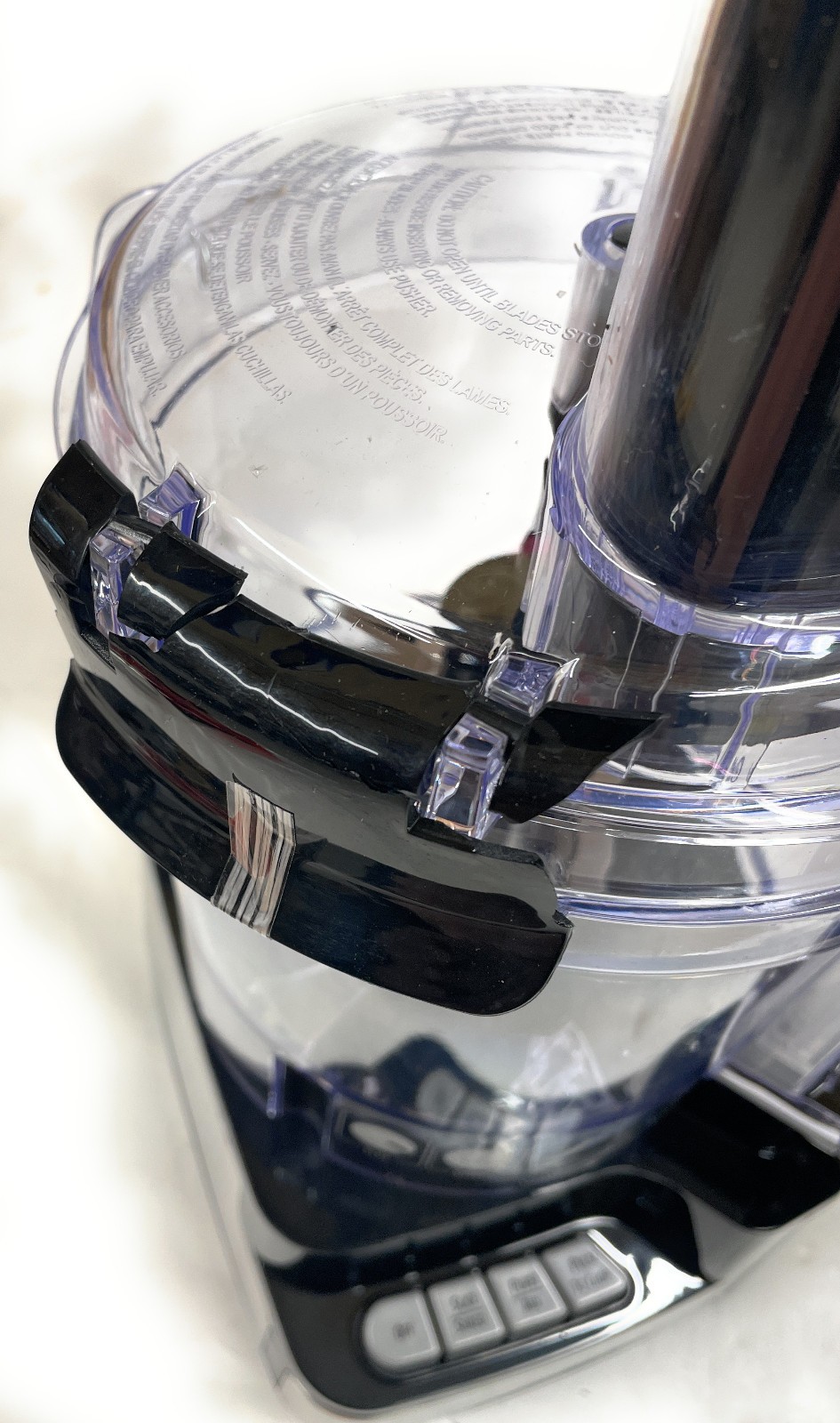 Hamilton Beach 12-Cup Stack & Snap Food Processor, Black, 70725AG, AS-IS!