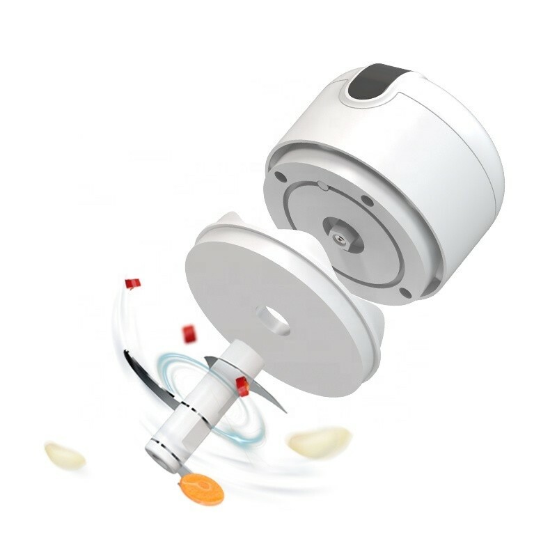 Food Processor -Electric Mini Portable Outdoor Garlic Onion Chopper USB Charging