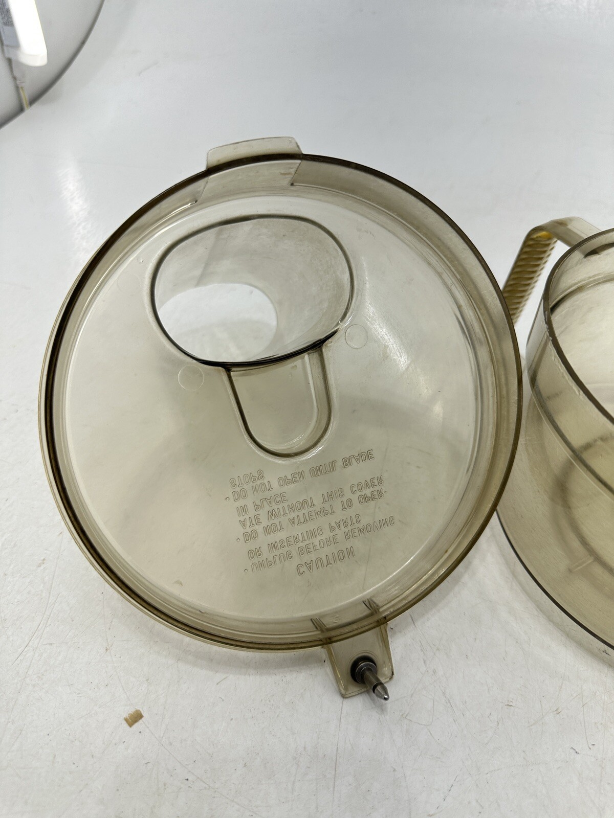 Vtg General Electric GE D1FP1B Food Processor Lid Bowl Pusher Replacement Parts