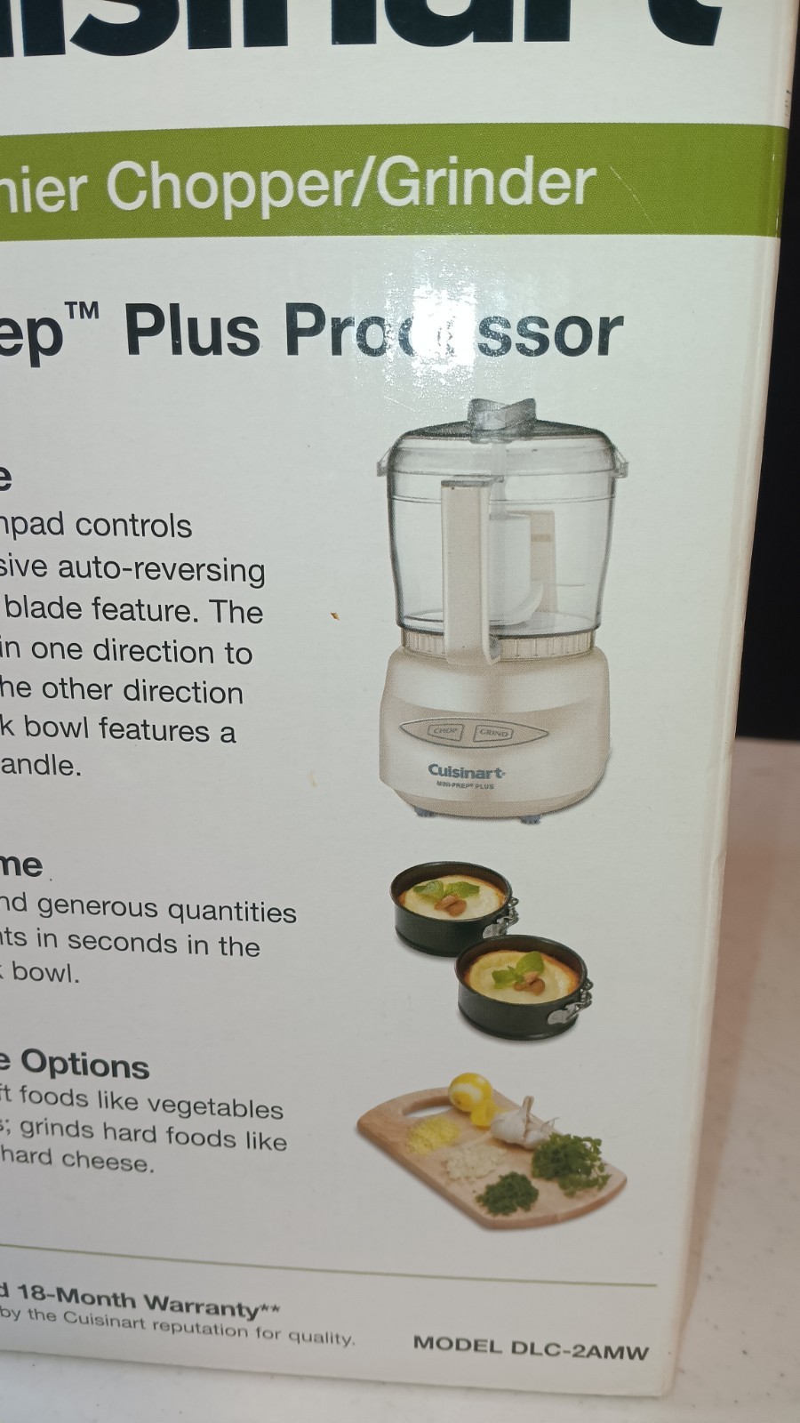 Cuisinart Food Processor Mini-Prep Plus Model DLC-2A Premier Chopper Grinder