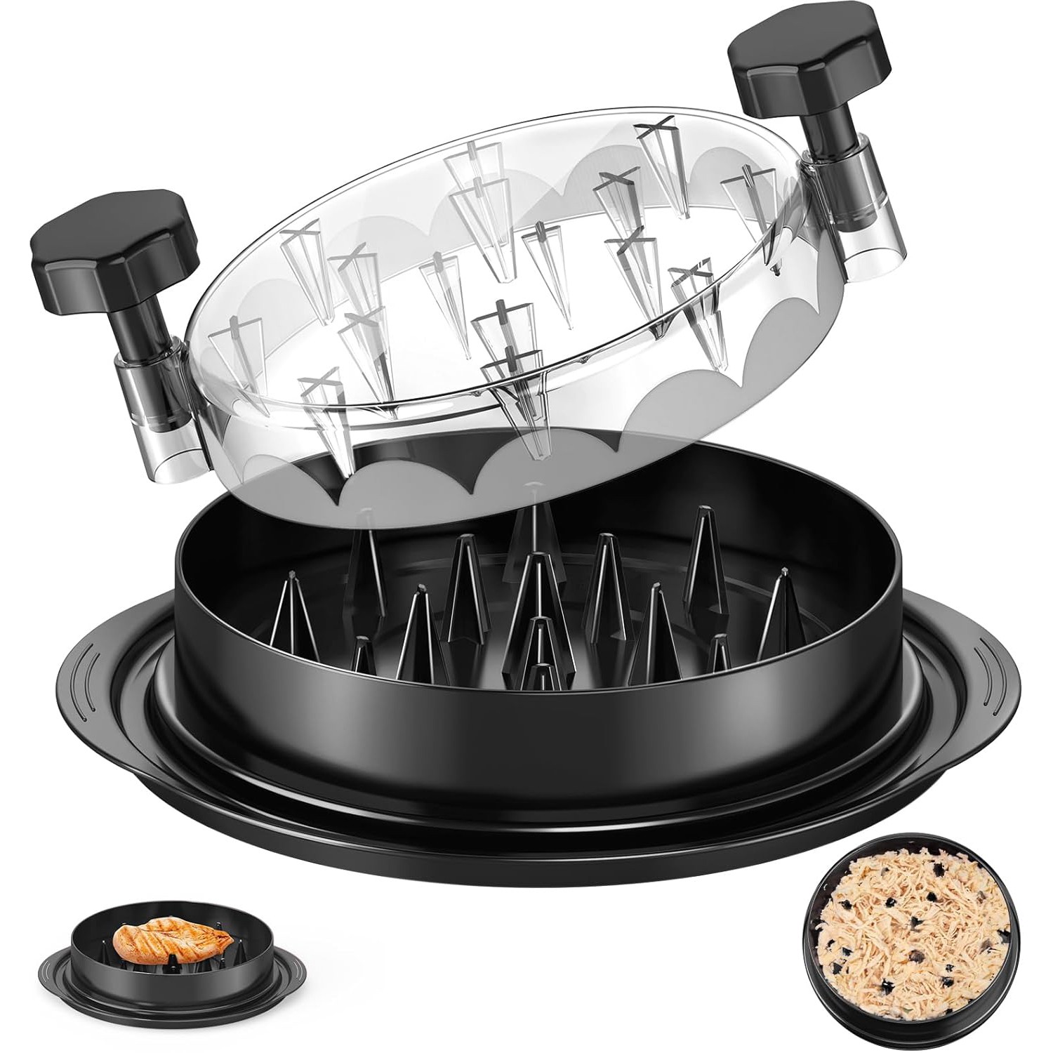 8 In Chicken Shredder Tool Twist Meat Shredding Grinder Handles Non-Slip No BPA