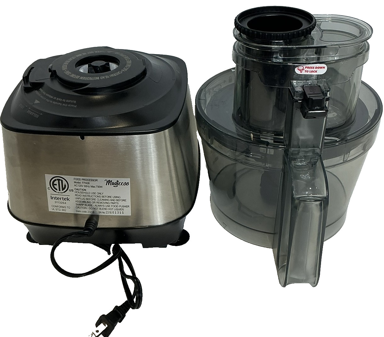 Magiccos FP408 14 cp French Fry Cutter Storage Drawer Food Processor Large Chute